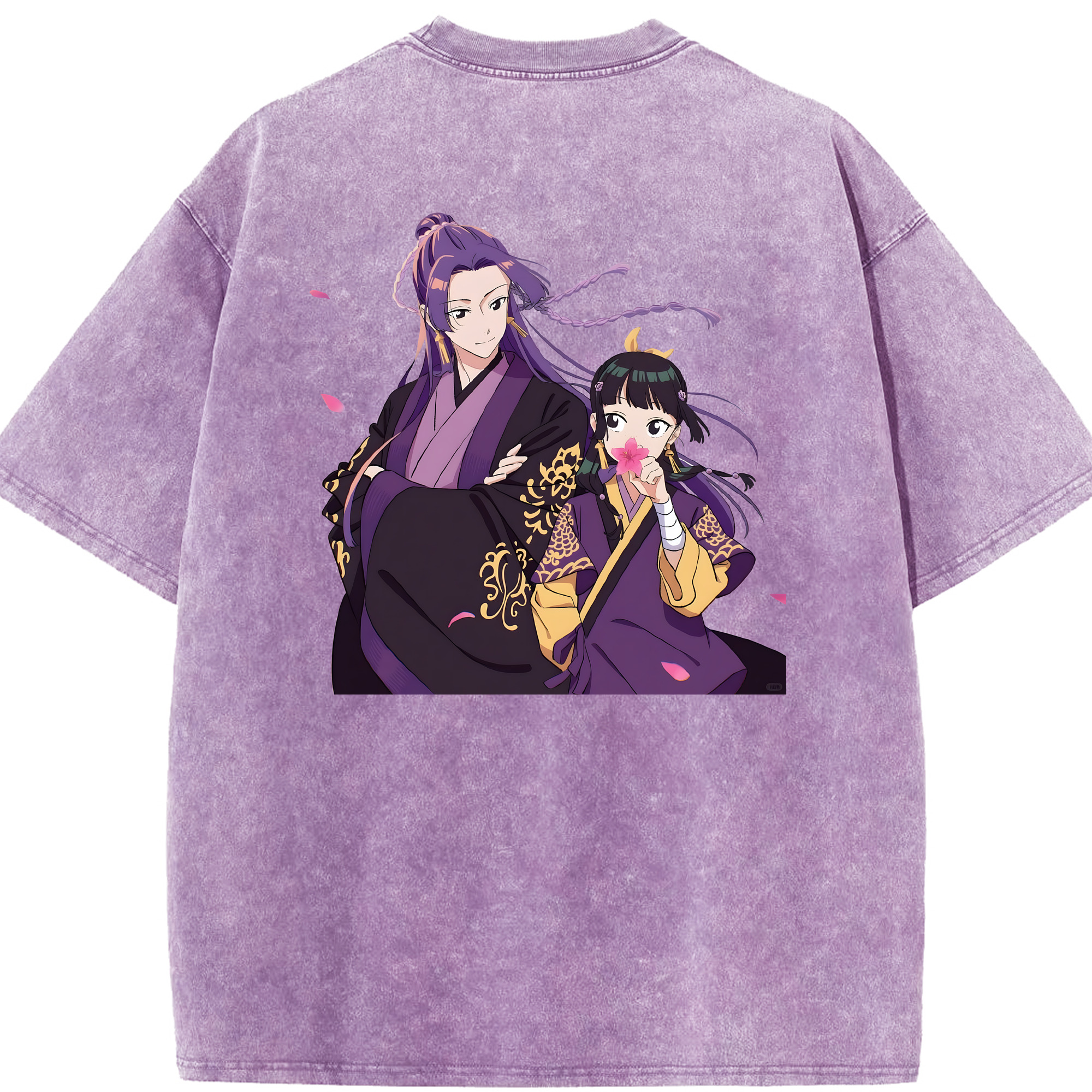 （画像用） 薬屋のひとりごと The Apothecary Diaries 綿100% ヴィンテージ風 半袖Tシャツ（背面プリント）