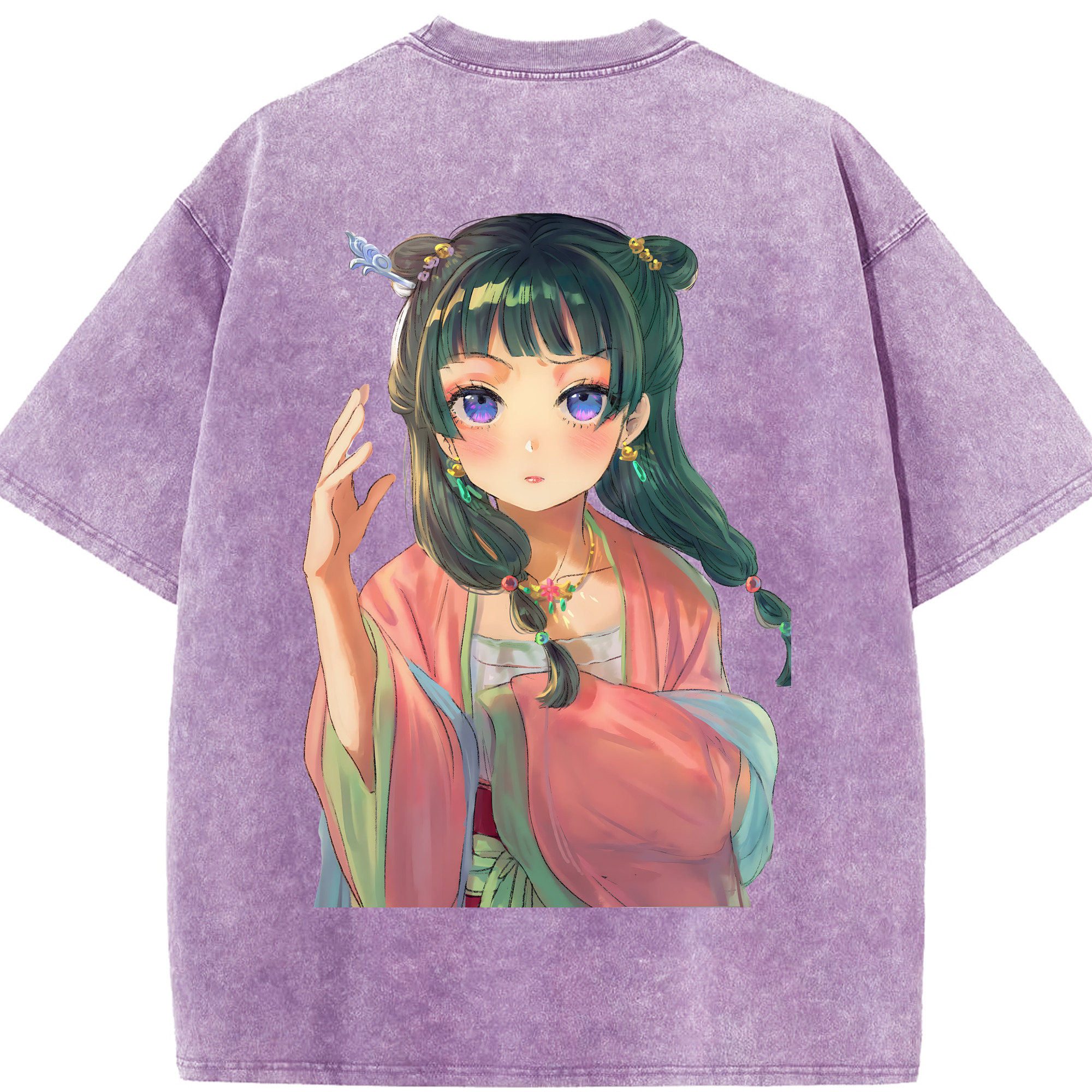 （画像用） 薬屋のひとりごと The Apothecary Diaries 綿100% ヴィンテージ風 半袖Tシャツ（背面プリント）