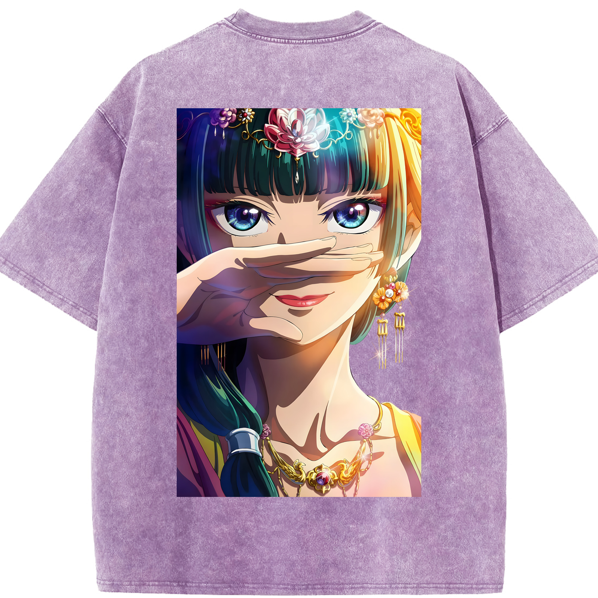 （画像用） 薬屋のひとりごと The Apothecary Diaries 綿100% ヴィンテージ風 半袖Tシャツ（背面プリント）