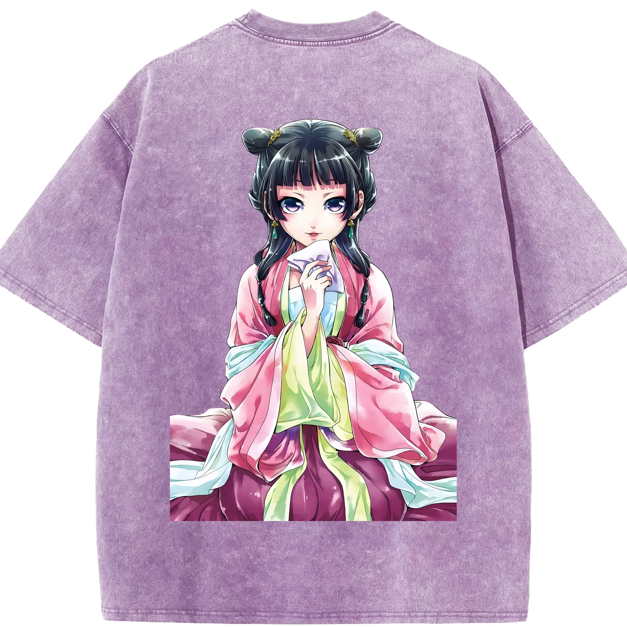 （画像用） 薬屋のひとりごと The Apothecary Diaries 綿100% ヴィンテージ風 半袖Tシャツ（背面プリント）
