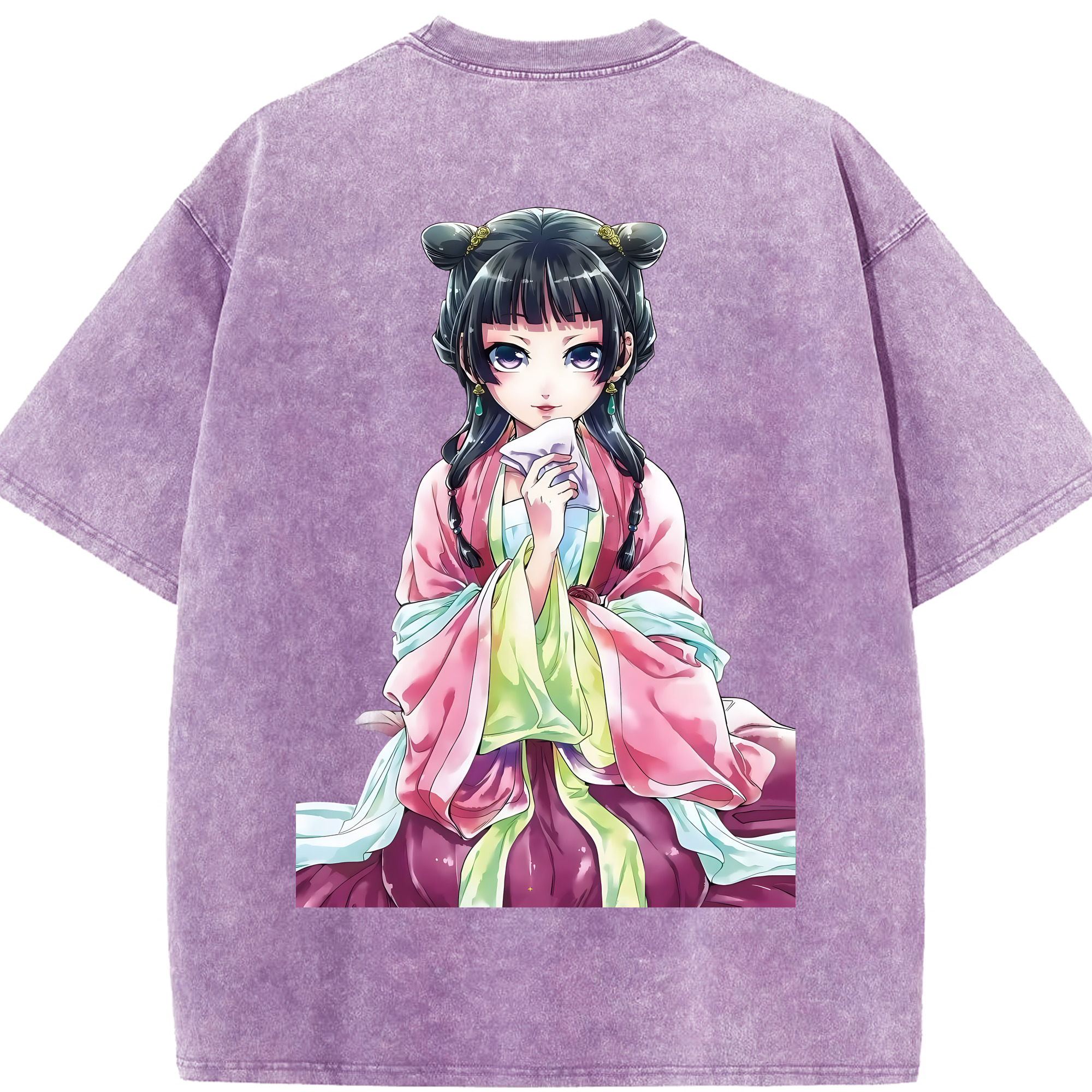 （画像用） 薬屋のひとりごと The Apothecary Diaries 綿100% ヴィンテージ風 半袖Tシャツ（背面プリント）