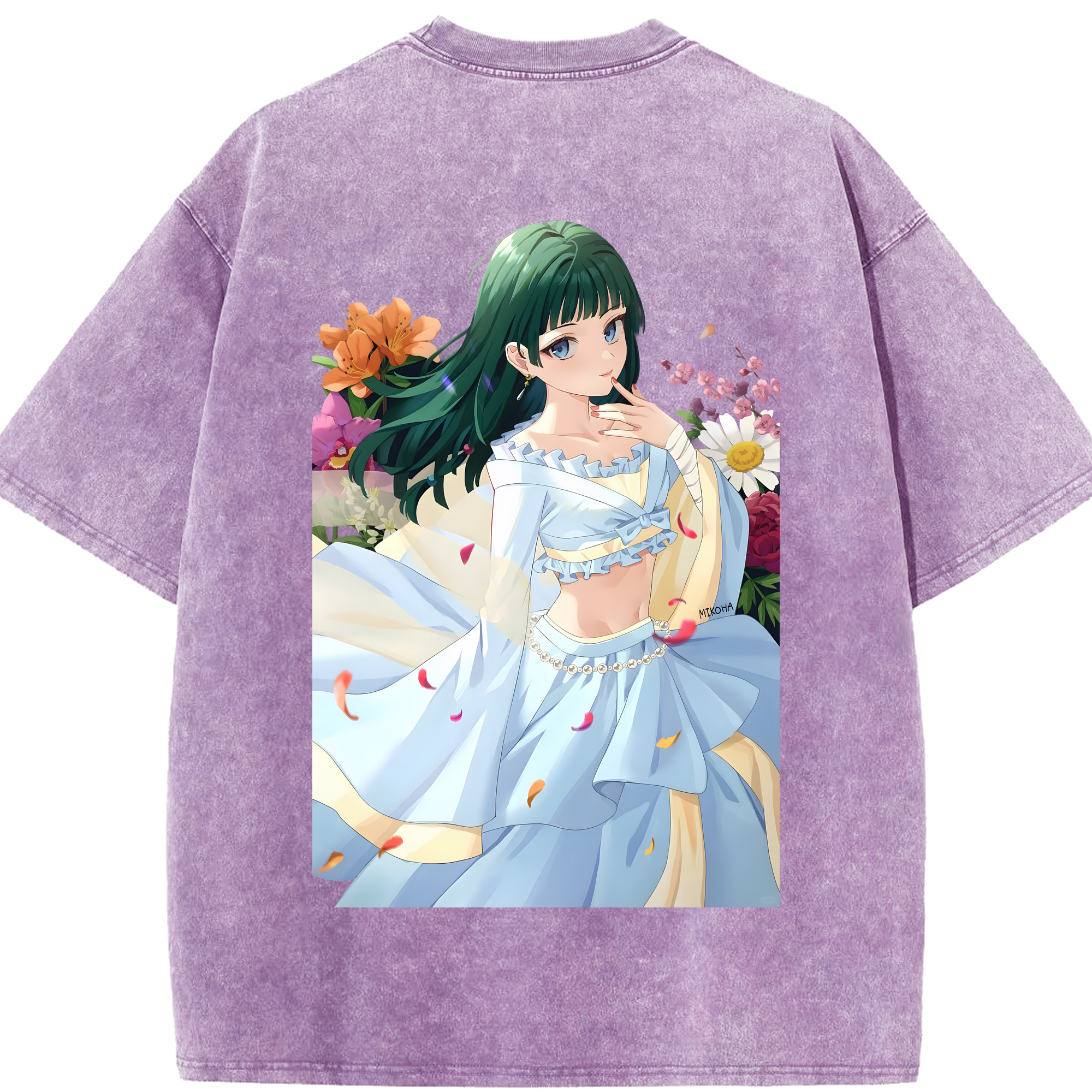 （画像用） 薬屋のひとりごと The Apothecary Diaries 綿100% ヴィンテージ風 半袖Tシャツ（背面プリント）