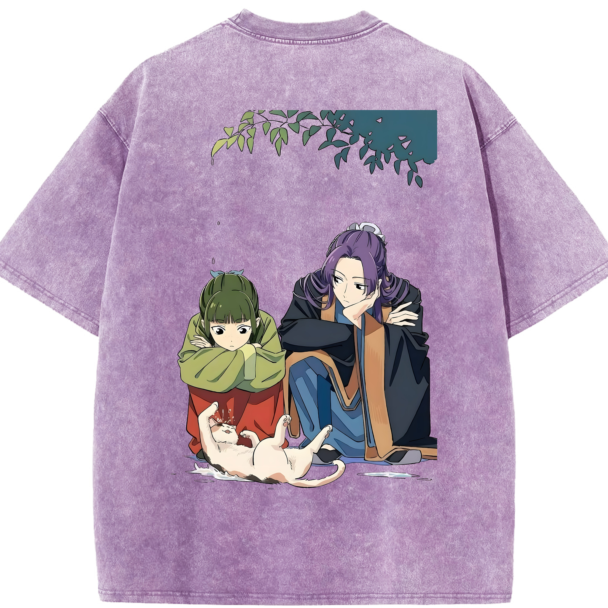（画像用） 薬屋のひとりごと The Apothecary Diaries 綿100% ヴィンテージ風 半袖Tシャツ（背面プリント）