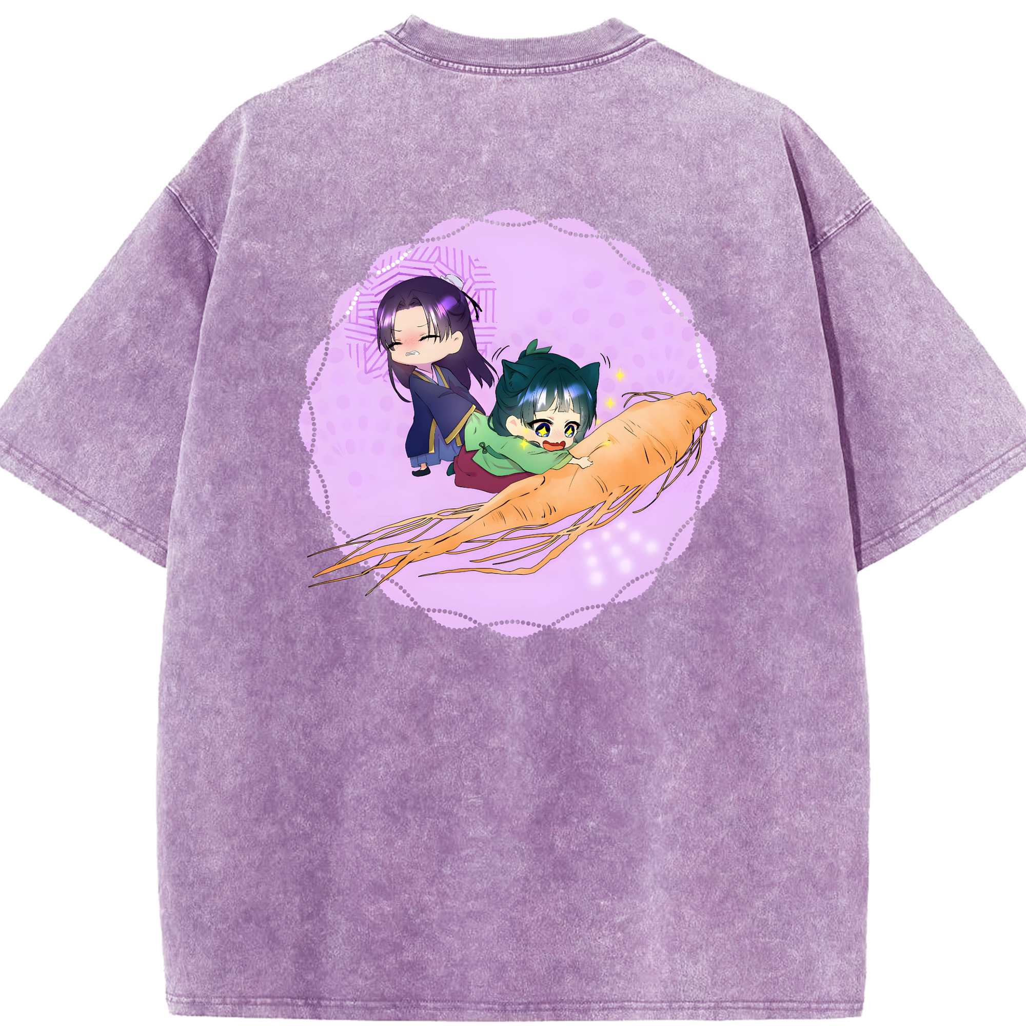 （画像用） 薬屋のひとりごと The Apothecary Diaries 綿100% ヴィンテージ風 半袖Tシャツ（背面プリント）