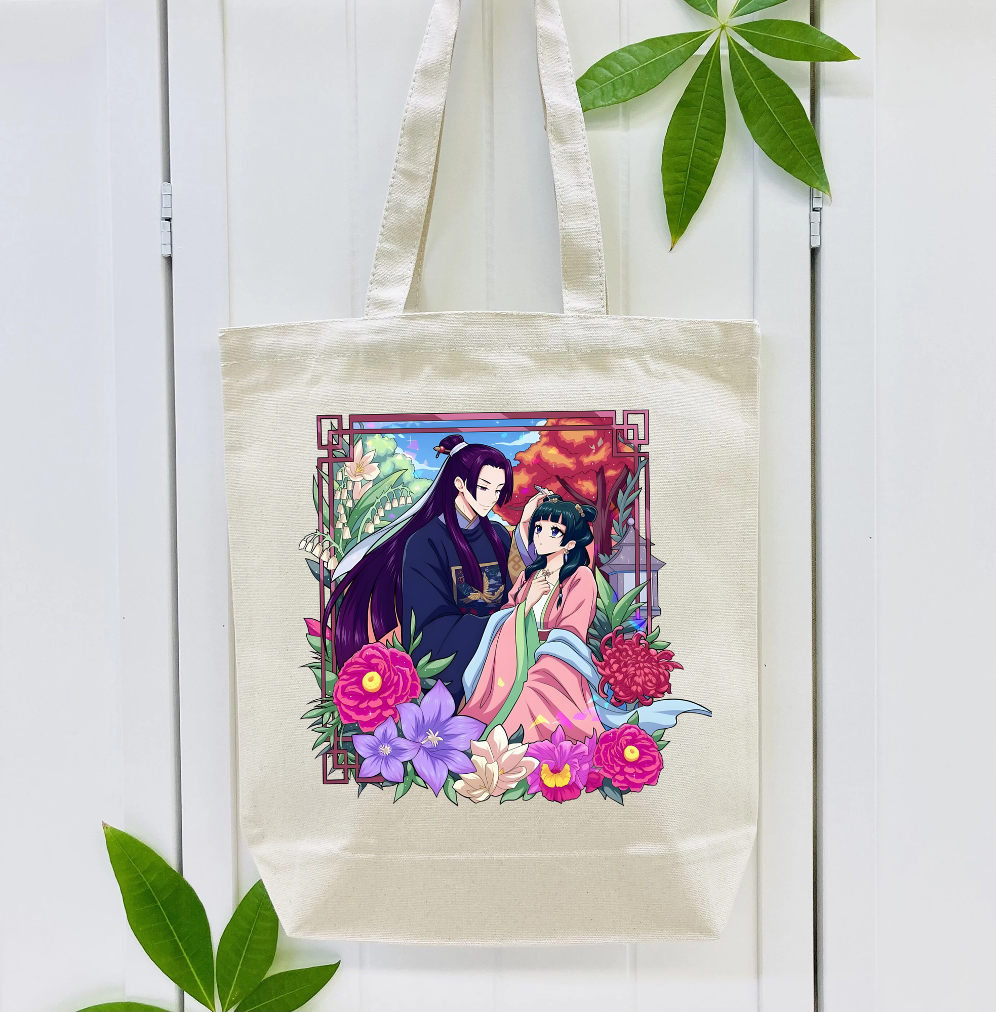 薬屋のひとりごと The Apothecary Diaries 縦型キャンバス生地手提げバッグ　トートバッグ