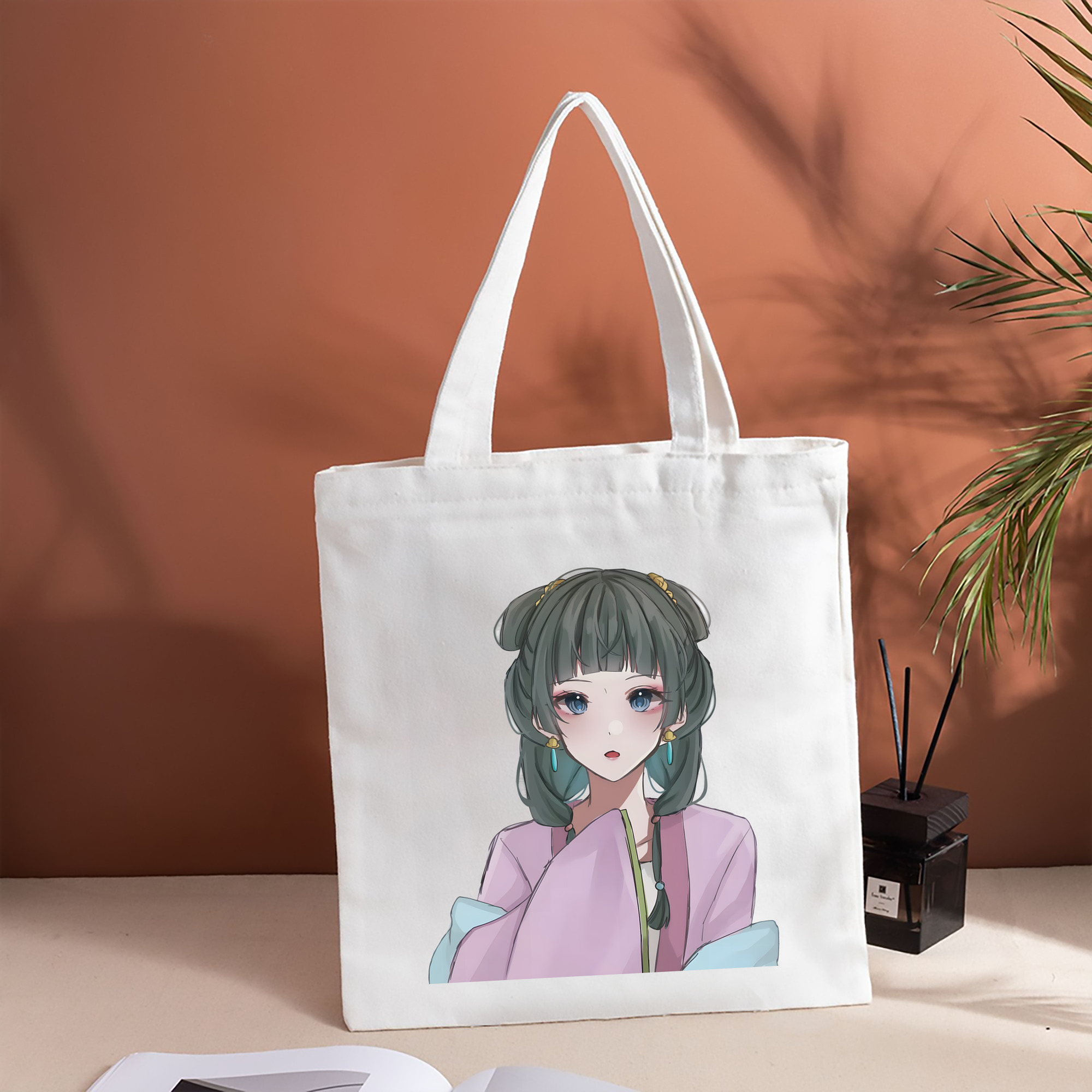 薬屋のひとりごと The Apothecary Diaries 縦型キャンバス生地手提げバッグ　トートバッグ