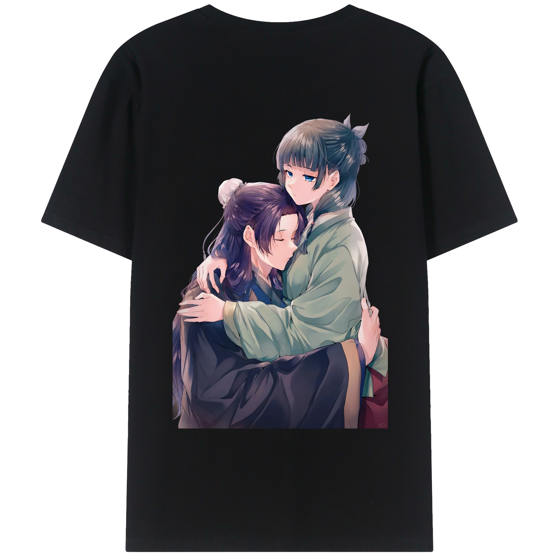 （画像用） 薬屋のひとりごと The Apothecary Diaries 綿100％ メンズ半袖Tシャツ（バックプリント） 通気性