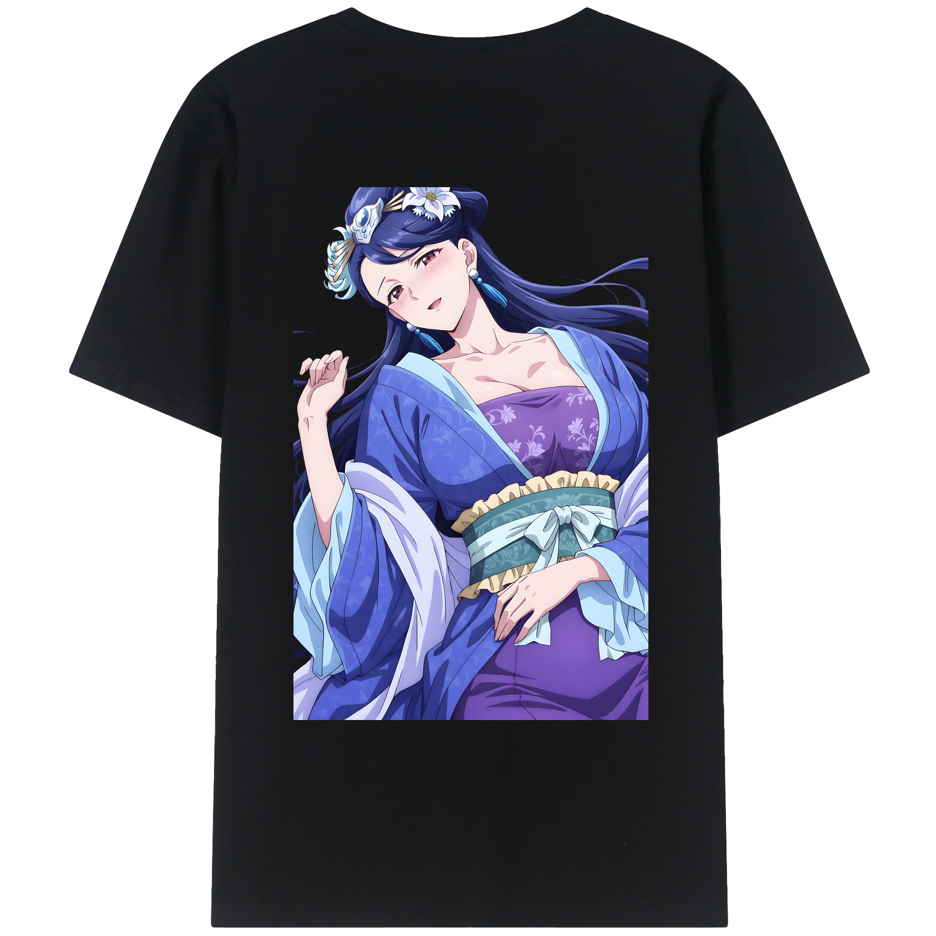 （画像用） 薬屋のひとりごと The Apothecary Diaries 綿100％ メンズ半袖Tシャツ（バックプリント） 通気性
