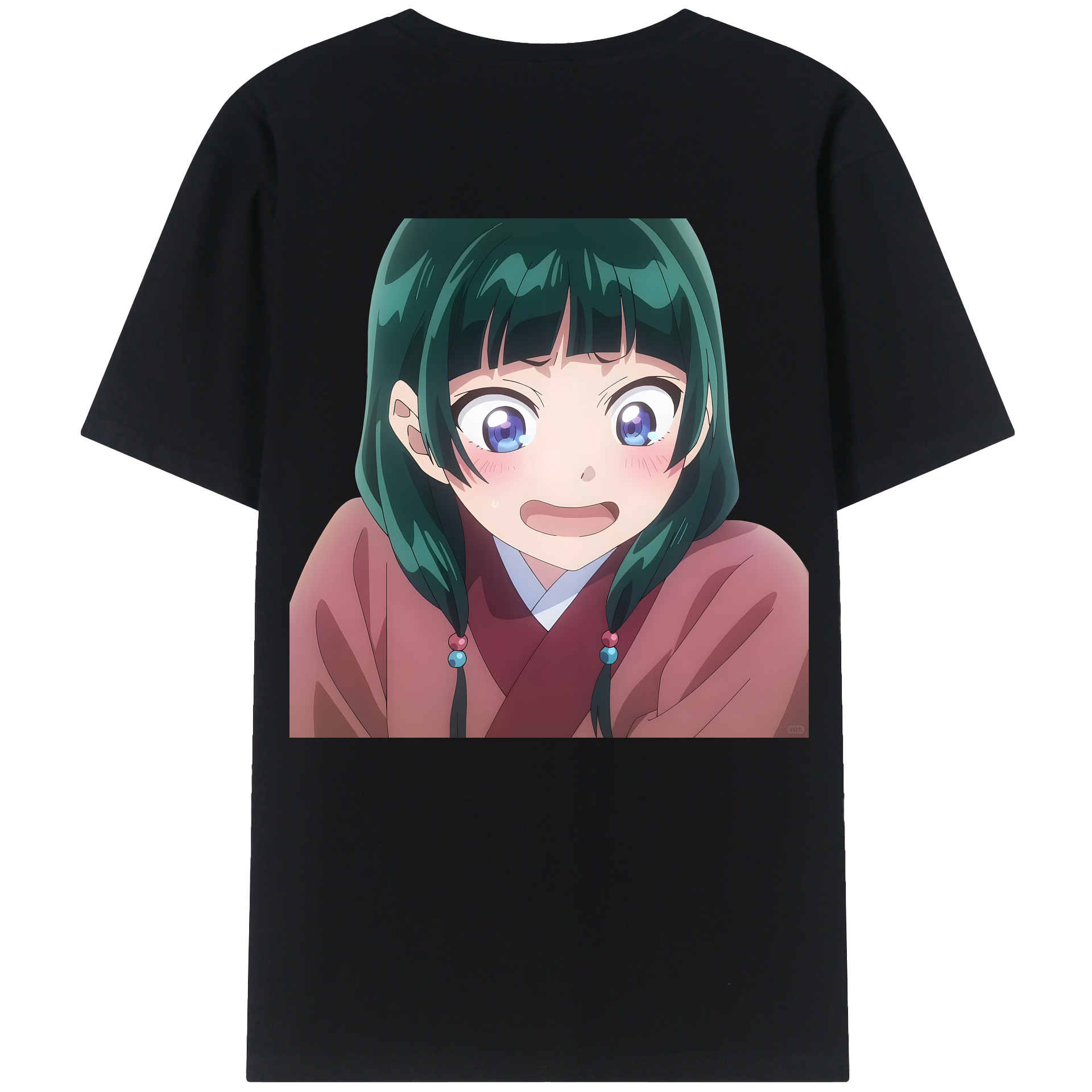 （画像用） 薬屋のひとりごと The Apothecary Diaries 綿100％ メンズ半袖Tシャツ（バックプリント） 通気性