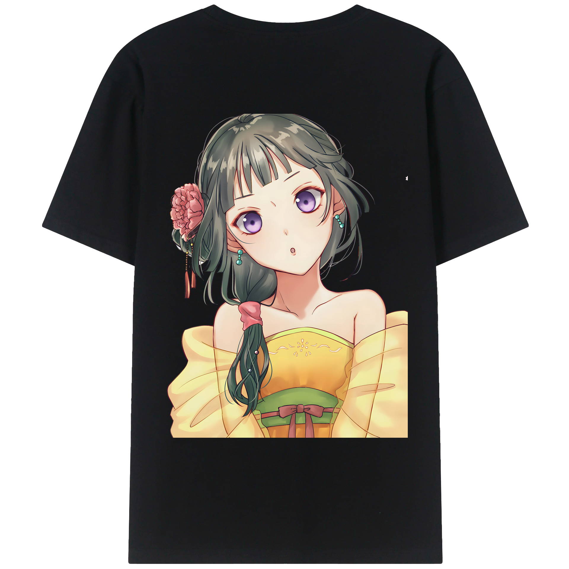 （画像用） 薬屋のひとりごと The Apothecary Diaries 綿100％ メンズ半袖Tシャツ（バックプリント） 通気性
