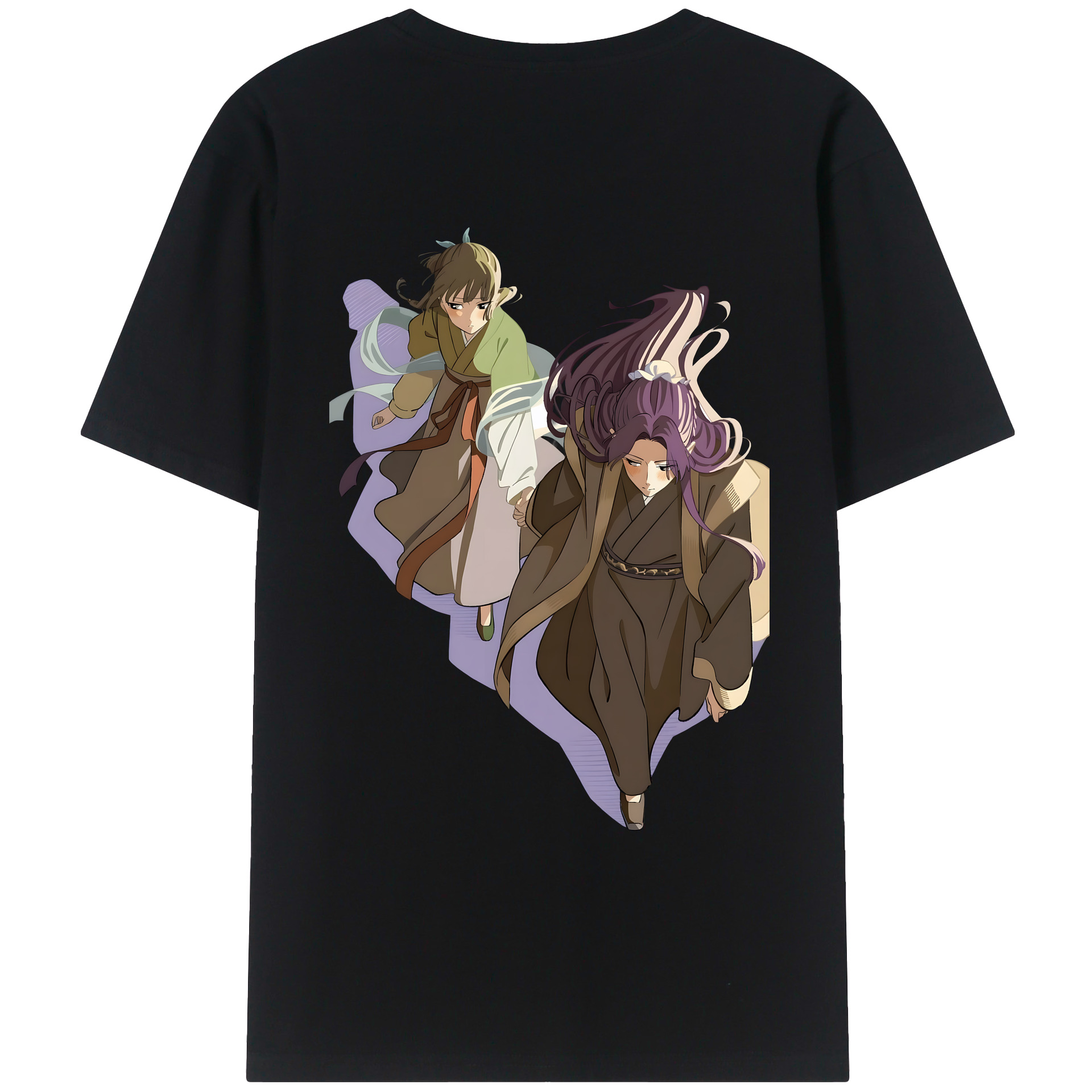 （画像用） 薬屋のひとりごと The Apothecary Diaries 綿100％ メンズ半袖Tシャツ（バックプリント） 通気性