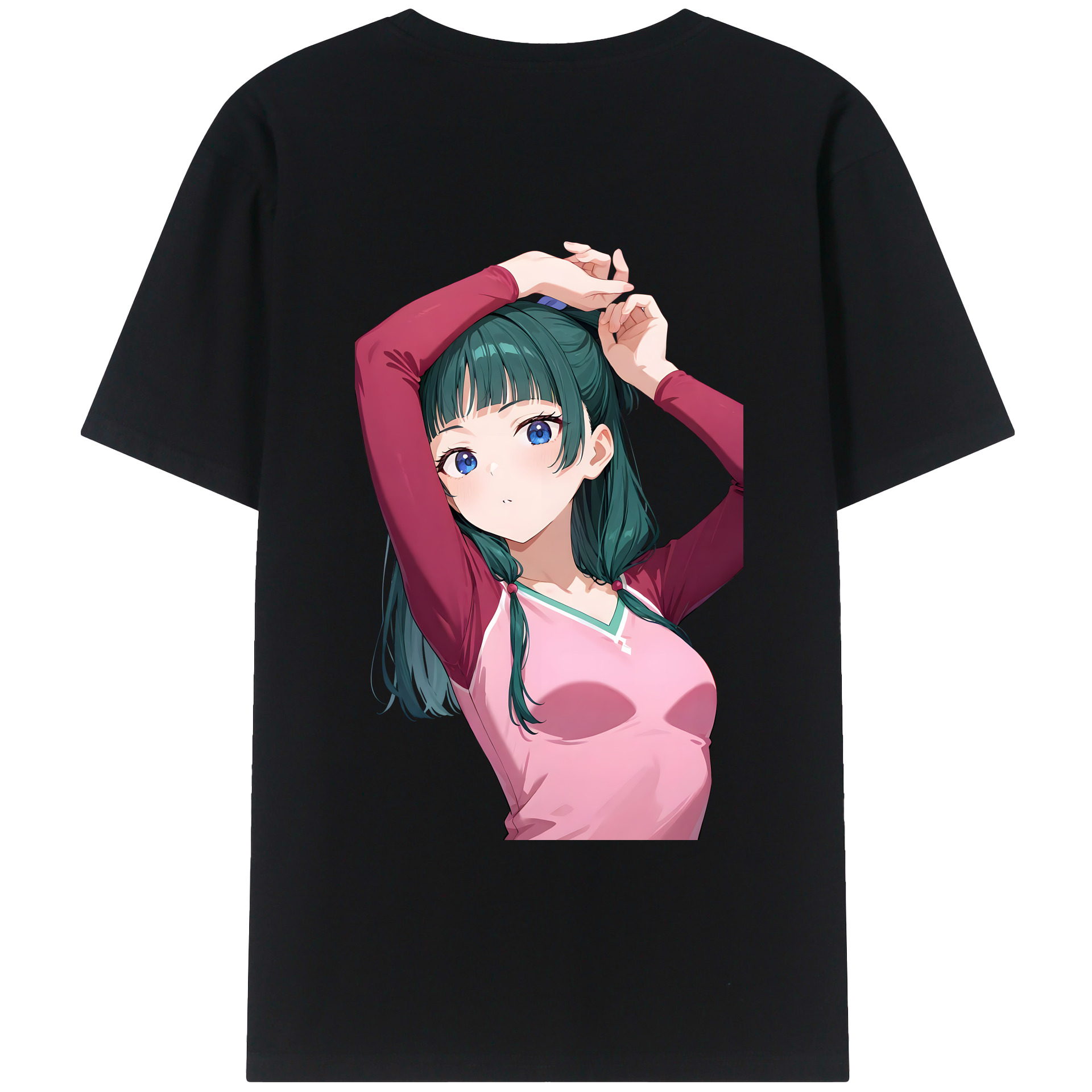 （画像用） 薬屋のひとりごと The Apothecary Diaries 綿100％ メンズ半袖Tシャツ（バックプリント） 通気性