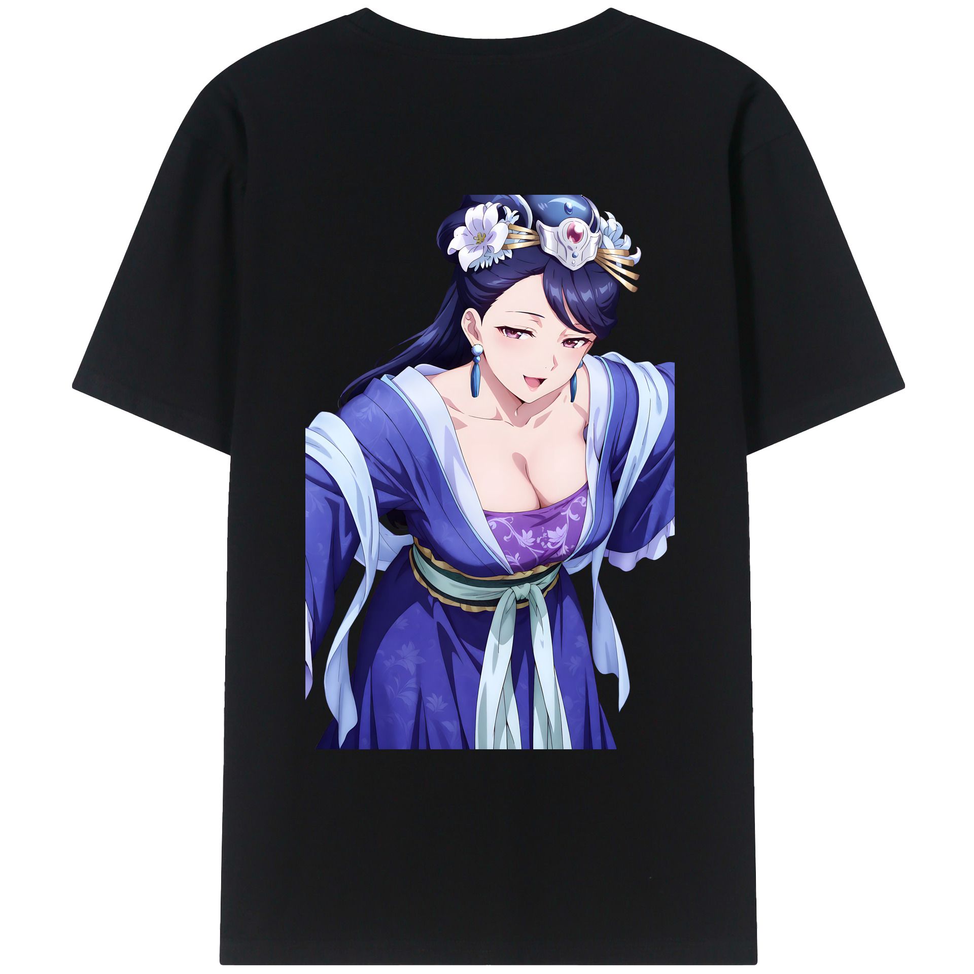 （画像用） 薬屋のひとりごと The Apothecary Diaries 綿100％ メンズ半袖Tシャツ（バックプリント） 通気性