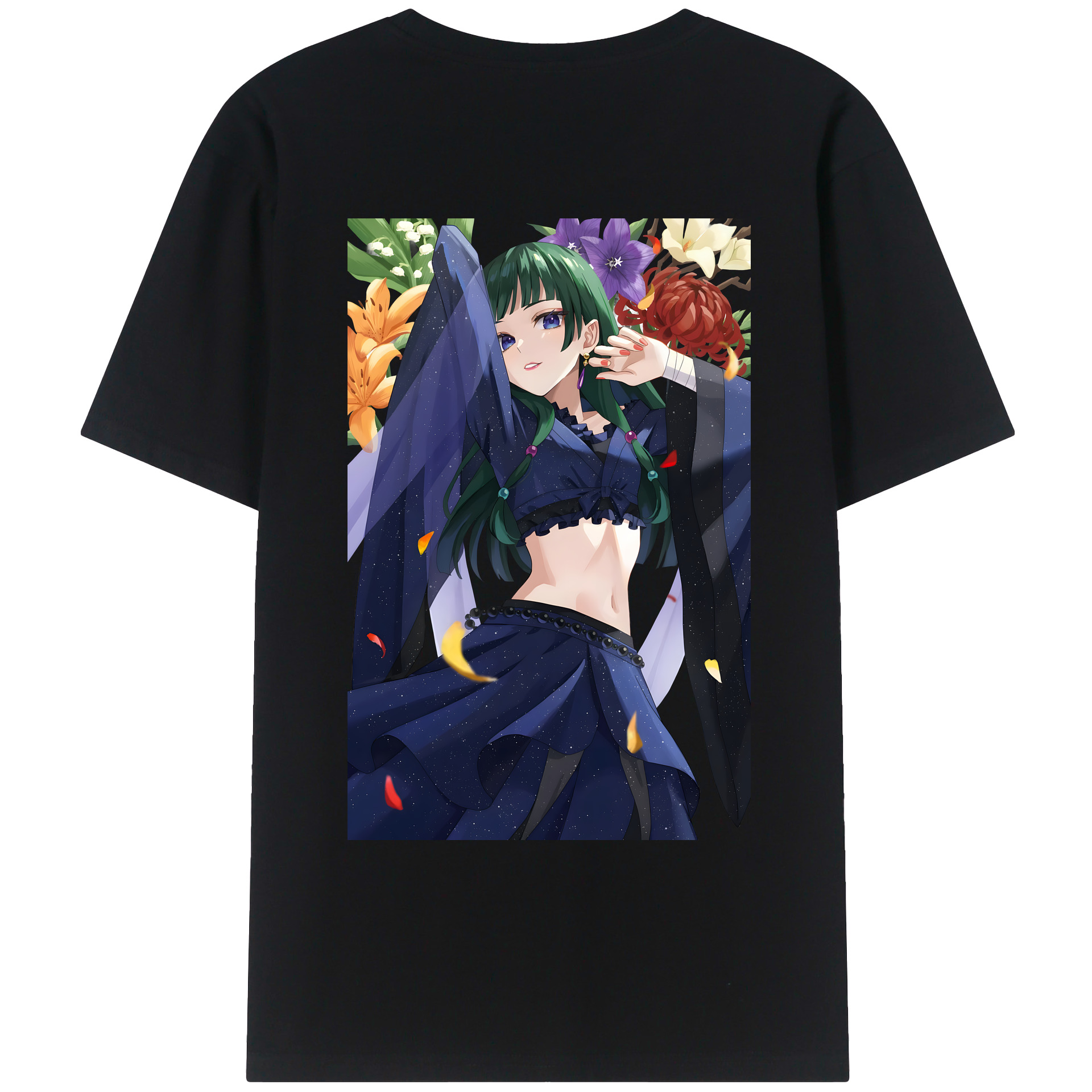 （画像用） 薬屋のひとりごと The Apothecary Diaries 綿100％ メンズ半袖Tシャツ（バックプリント） 通気性