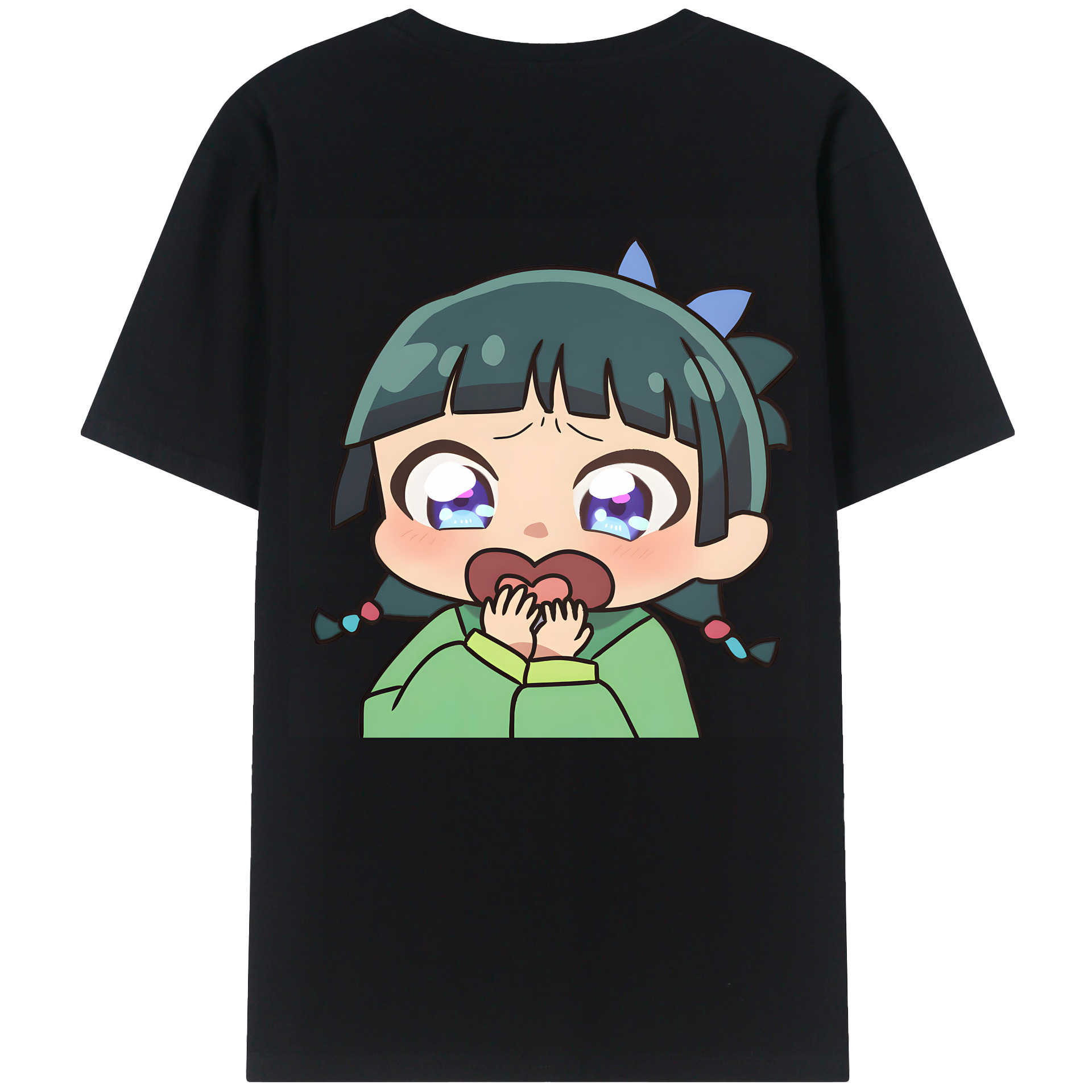 （画像用） 薬屋のひとりごと The Apothecary Diaries 綿100％ メンズ半袖Tシャツ（バックプリント） 通気性