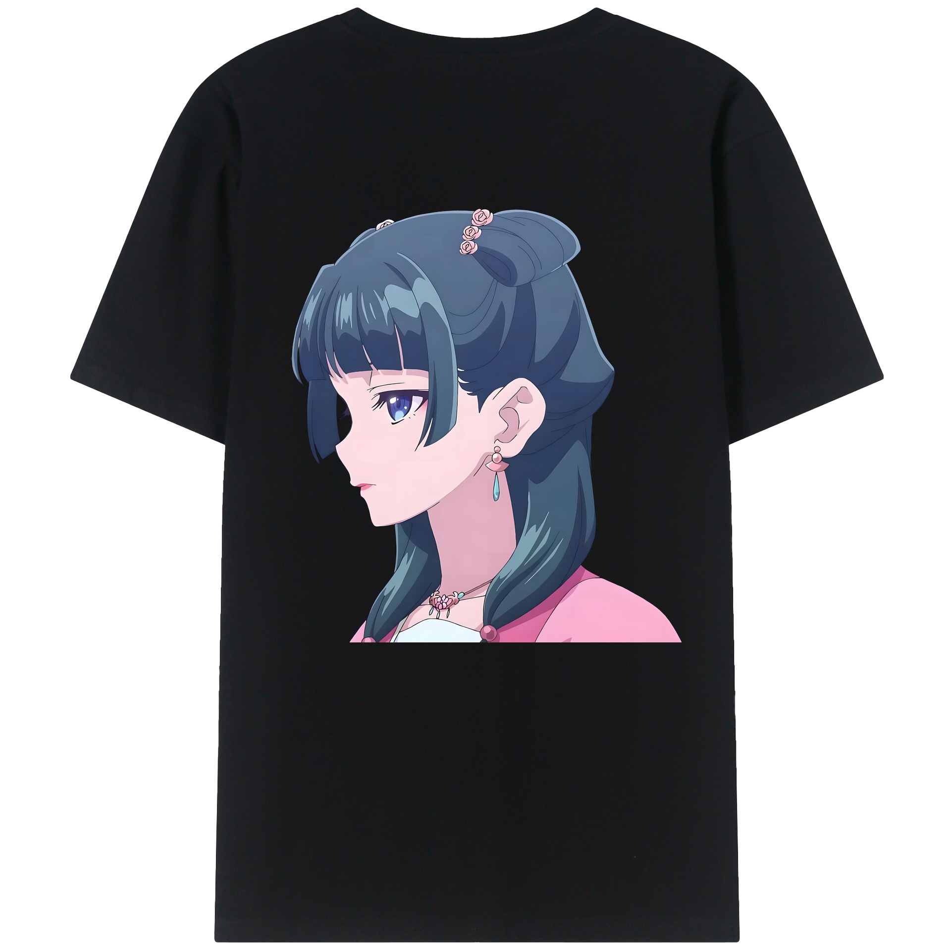 （画像用） 薬屋のひとりごと The Apothecary Diaries 綿100％ メンズ半袖Tシャツ（バックプリント） 通気性