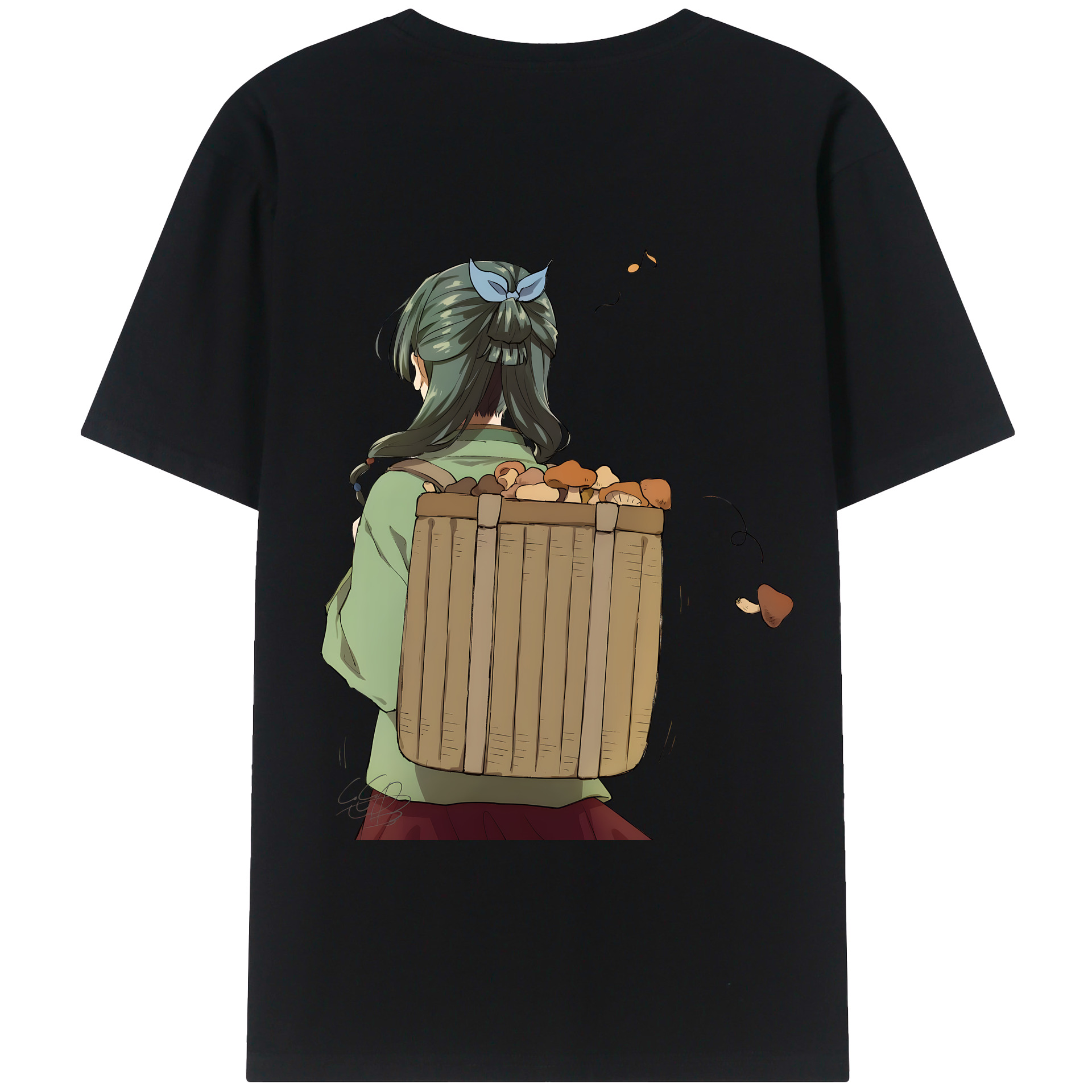 （画像用） 薬屋のひとりごと The Apothecary Diaries 綿100％ メンズ半袖Tシャツ（バックプリント） 通気性