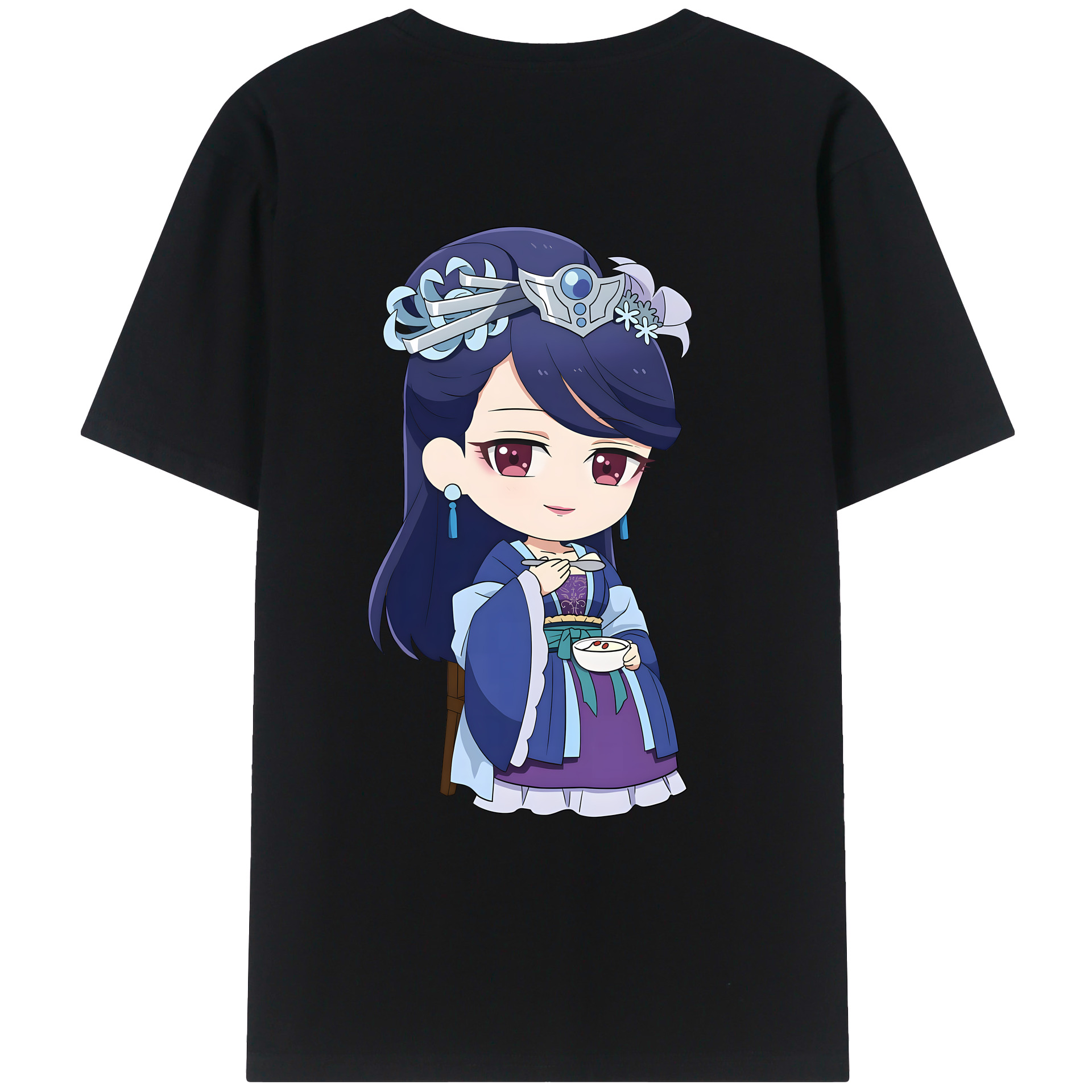 （画像用） 薬屋のひとりごと The Apothecary Diaries 綿100％ メンズ半袖Tシャツ（バックプリント） 通気性
