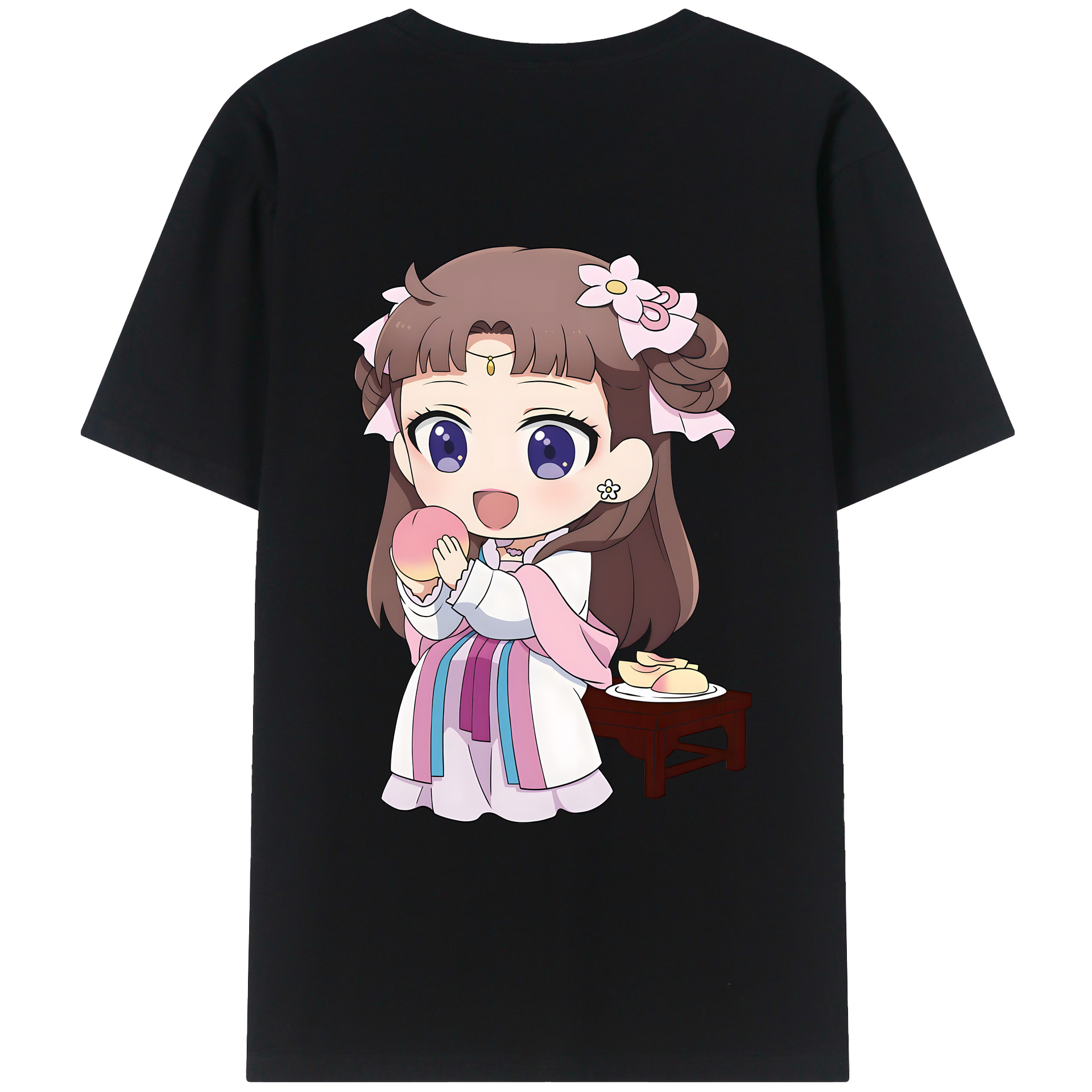 （画像用） 薬屋のひとりごと The Apothecary Diaries 綿100％ メンズ半袖Tシャツ（バックプリント） 通気性