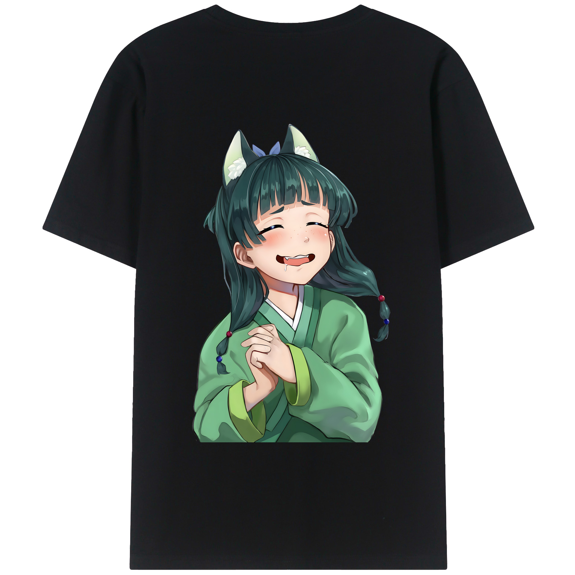 （画像用） 薬屋のひとりごと The Apothecary Diaries 綿100％ メンズ半袖Tシャツ（バックプリント） 通気性