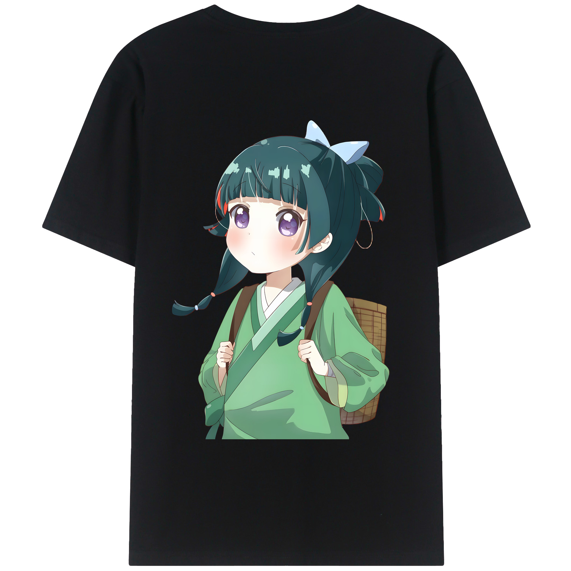 （画像用） 薬屋のひとりごと The Apothecary Diaries 綿100％ メンズ半袖Tシャツ（バックプリント） 通気性