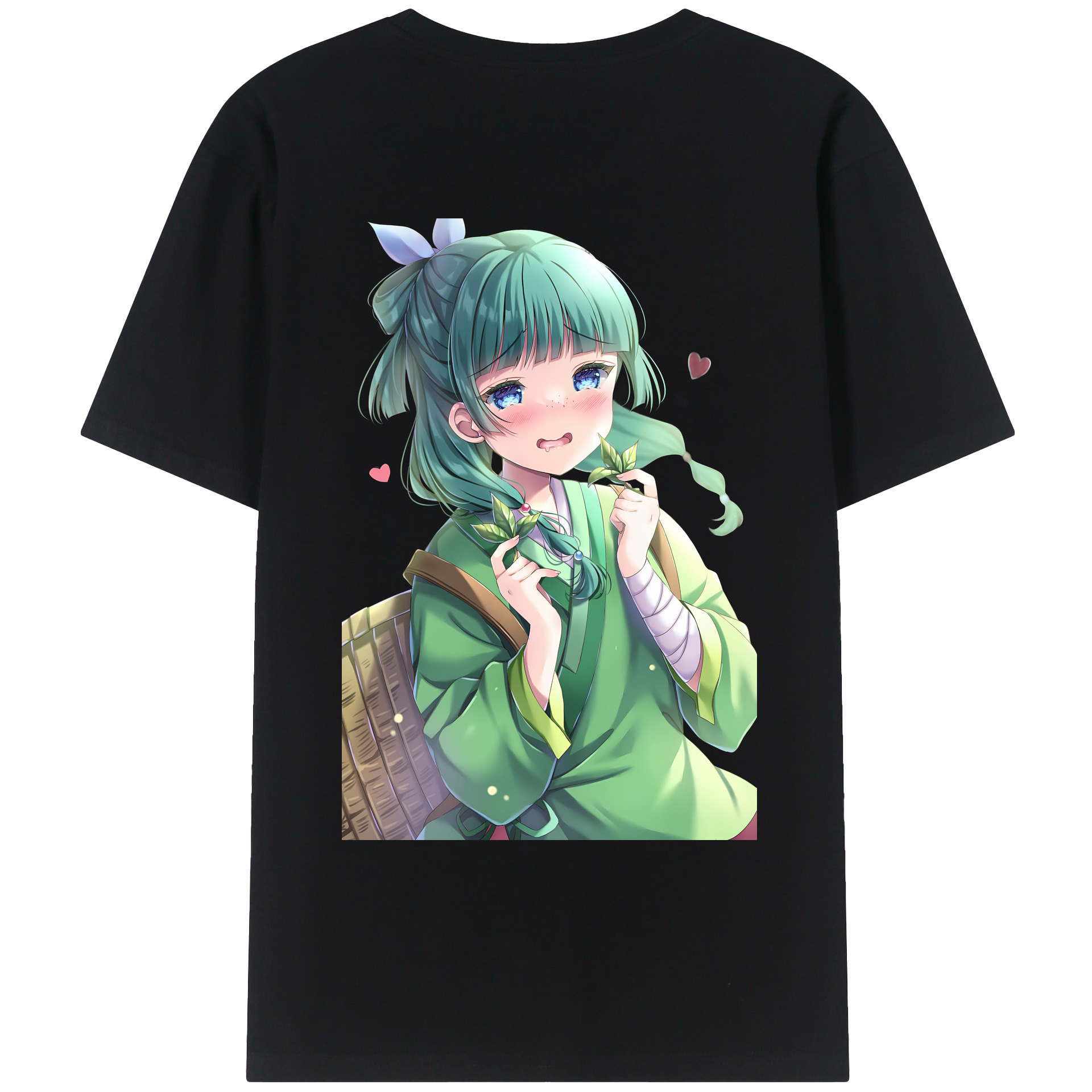 （画像用） 薬屋のひとりごと The Apothecary Diaries 綿100％ メンズ半袖Tシャツ（バックプリント） 通気性