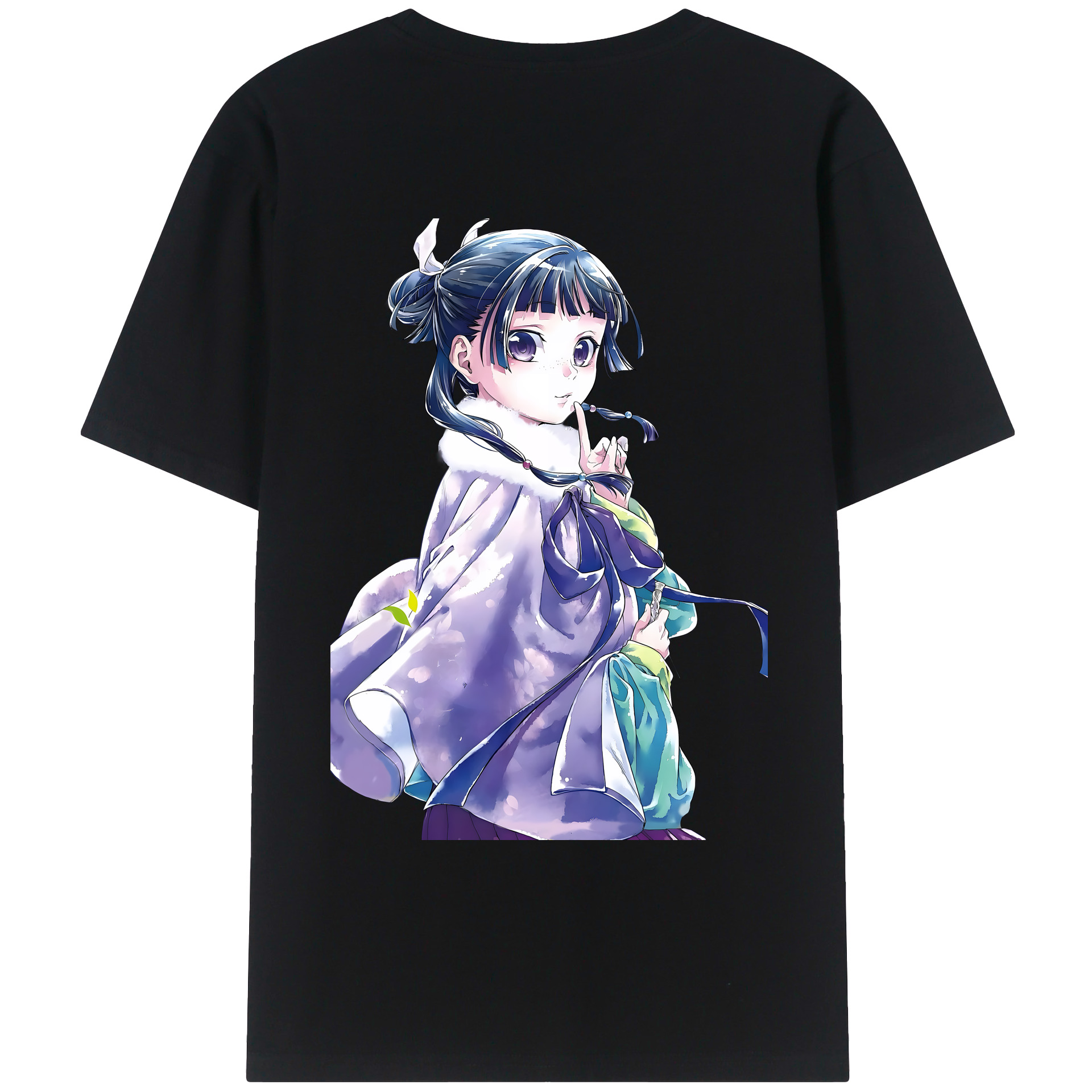 （画像用） 薬屋のひとりごと The Apothecary Diaries 綿100％ メンズ半袖Tシャツ（バックプリント） 通気性