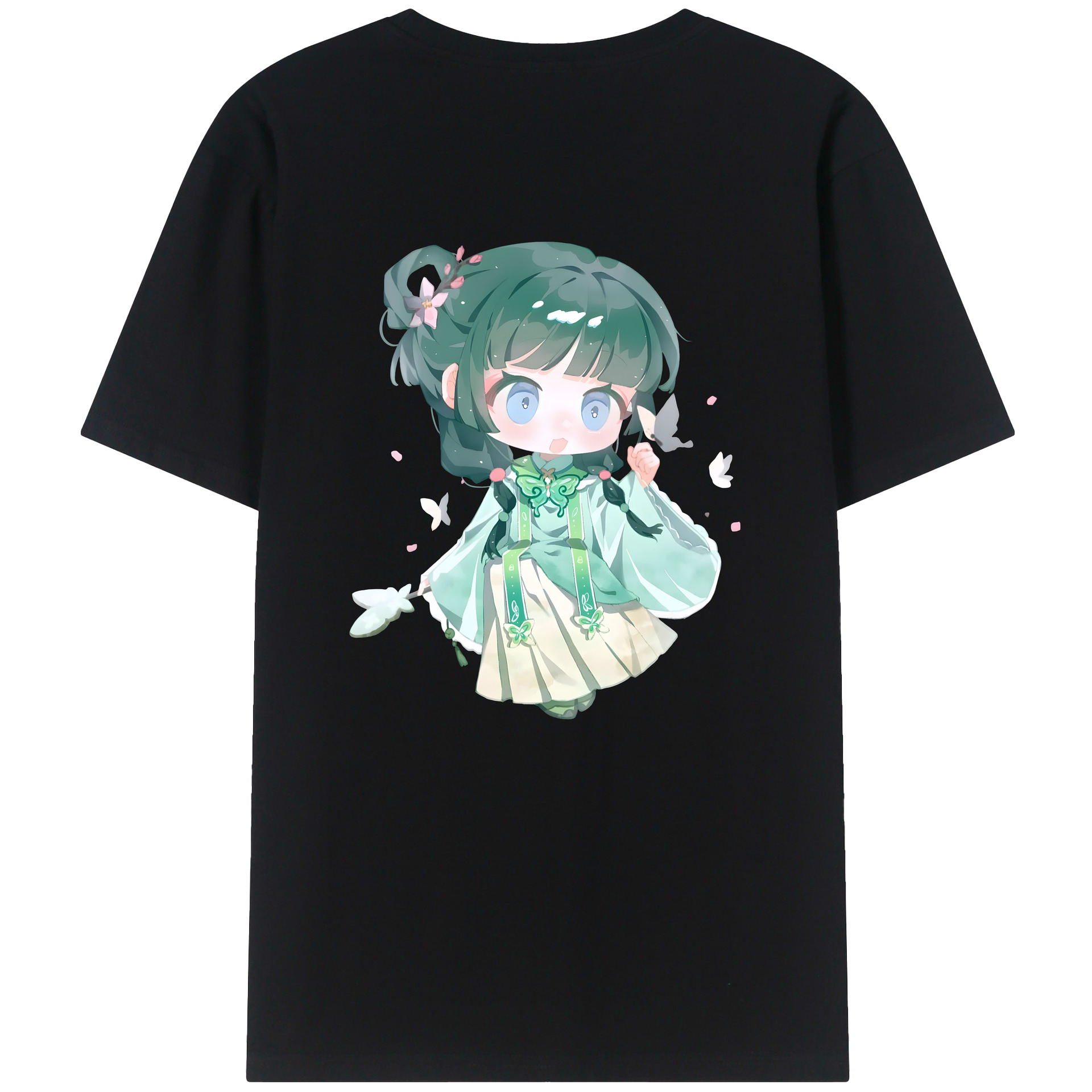 （画像用） 薬屋のひとりごと The Apothecary Diaries 綿100％ メンズ半袖Tシャツ（バックプリント） 通気性