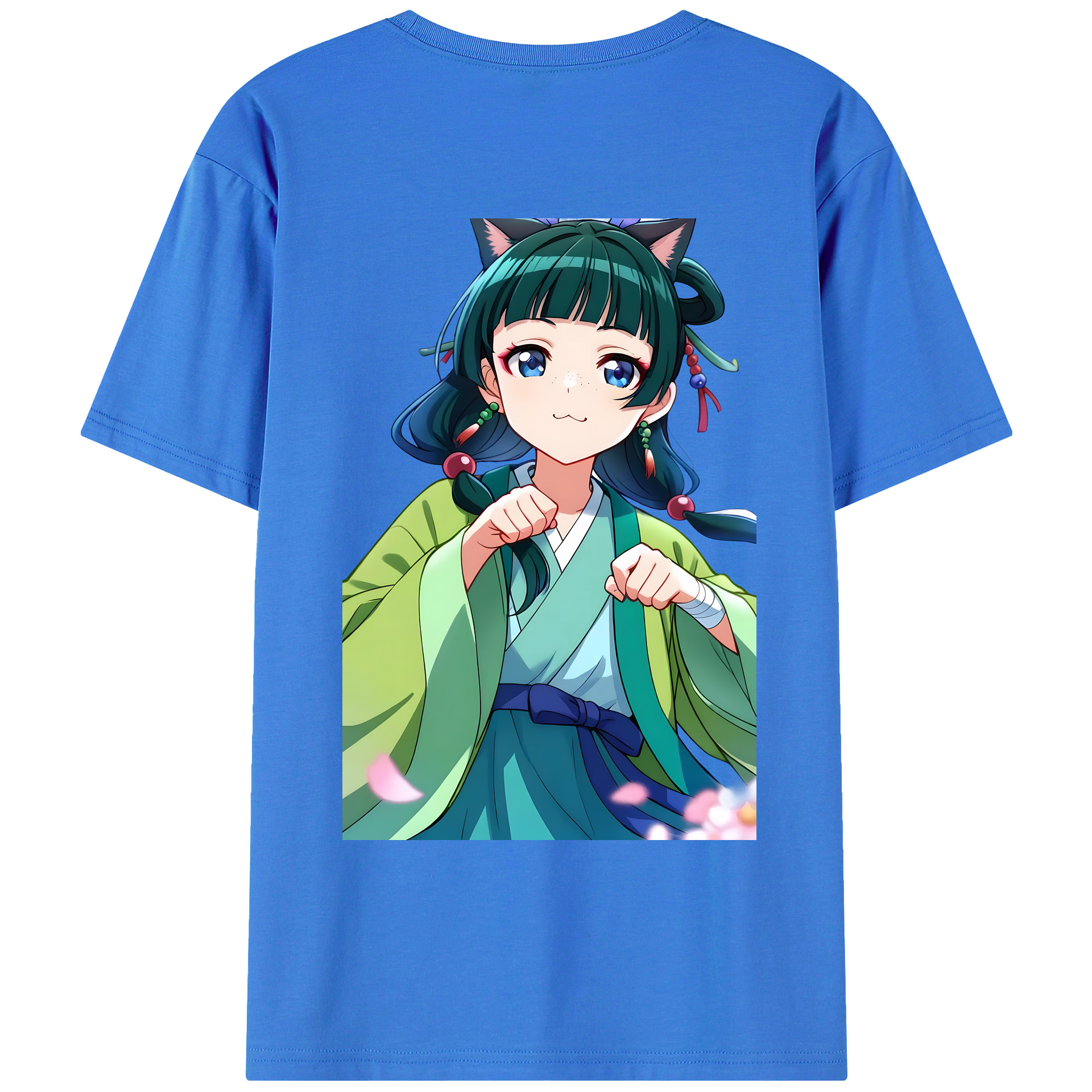 （画像用） 薬屋のひとりごと The Apothecary Diaries 綿100％ メンズ半袖Tシャツ（バックプリント） 通気性