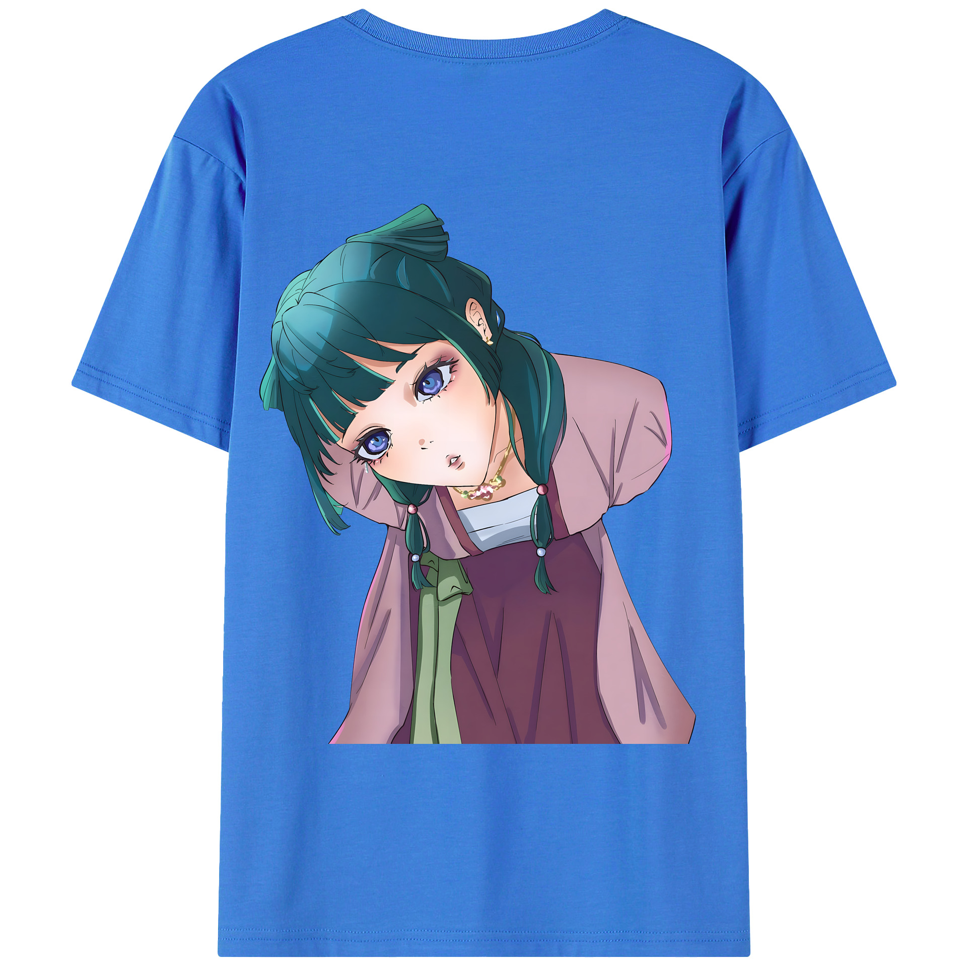 （画像用） 薬屋のひとりごと The Apothecary Diaries 綿100％ メンズ半袖Tシャツ（バックプリント） 通気性