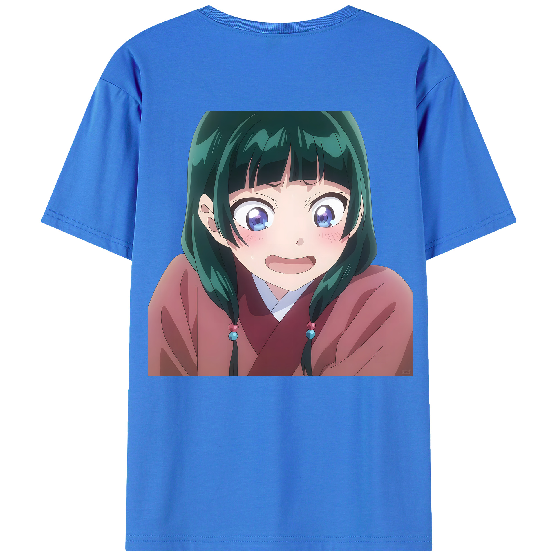 （画像用） 薬屋のひとりごと The Apothecary Diaries 綿100％ メンズ半袖Tシャツ（バックプリント） 通気性