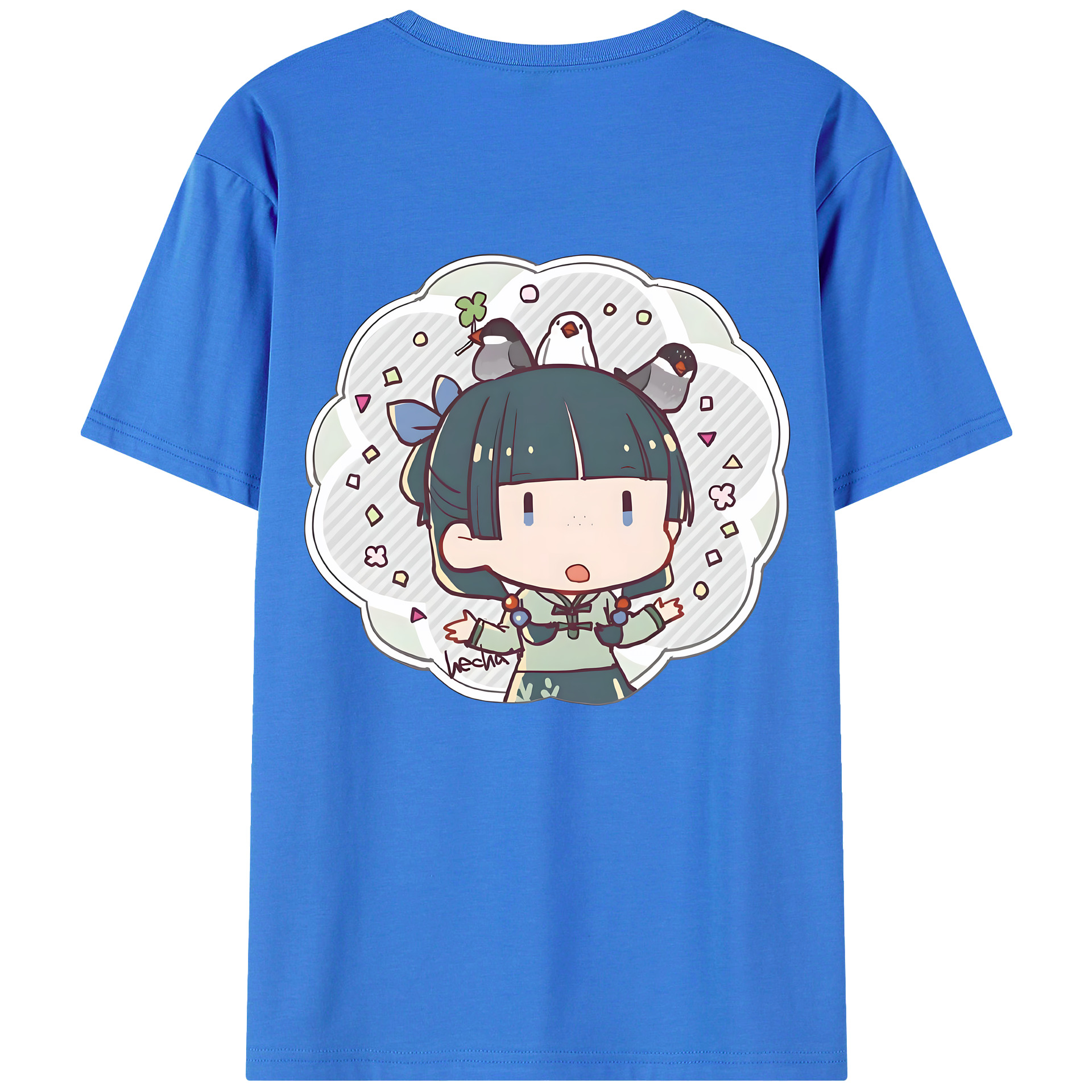 （画像用） 薬屋のひとりごと The Apothecary Diaries 綿100％ メンズ半袖Tシャツ（バックプリント） 通気性
