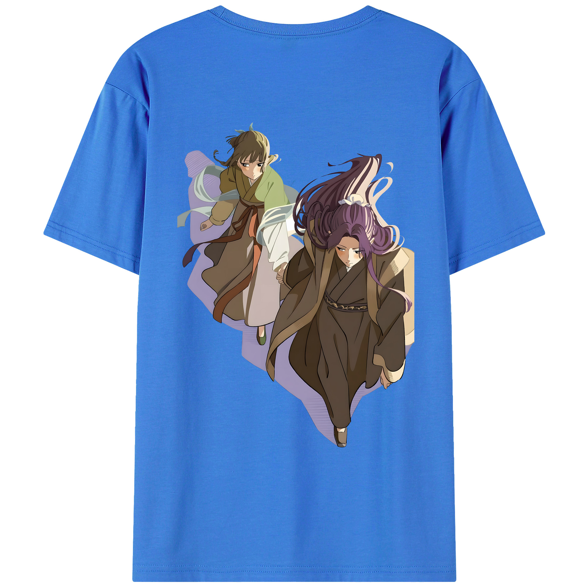 （画像用） 薬屋のひとりごと The Apothecary Diaries 綿100％ メンズ半袖Tシャツ（バックプリント） 通気性