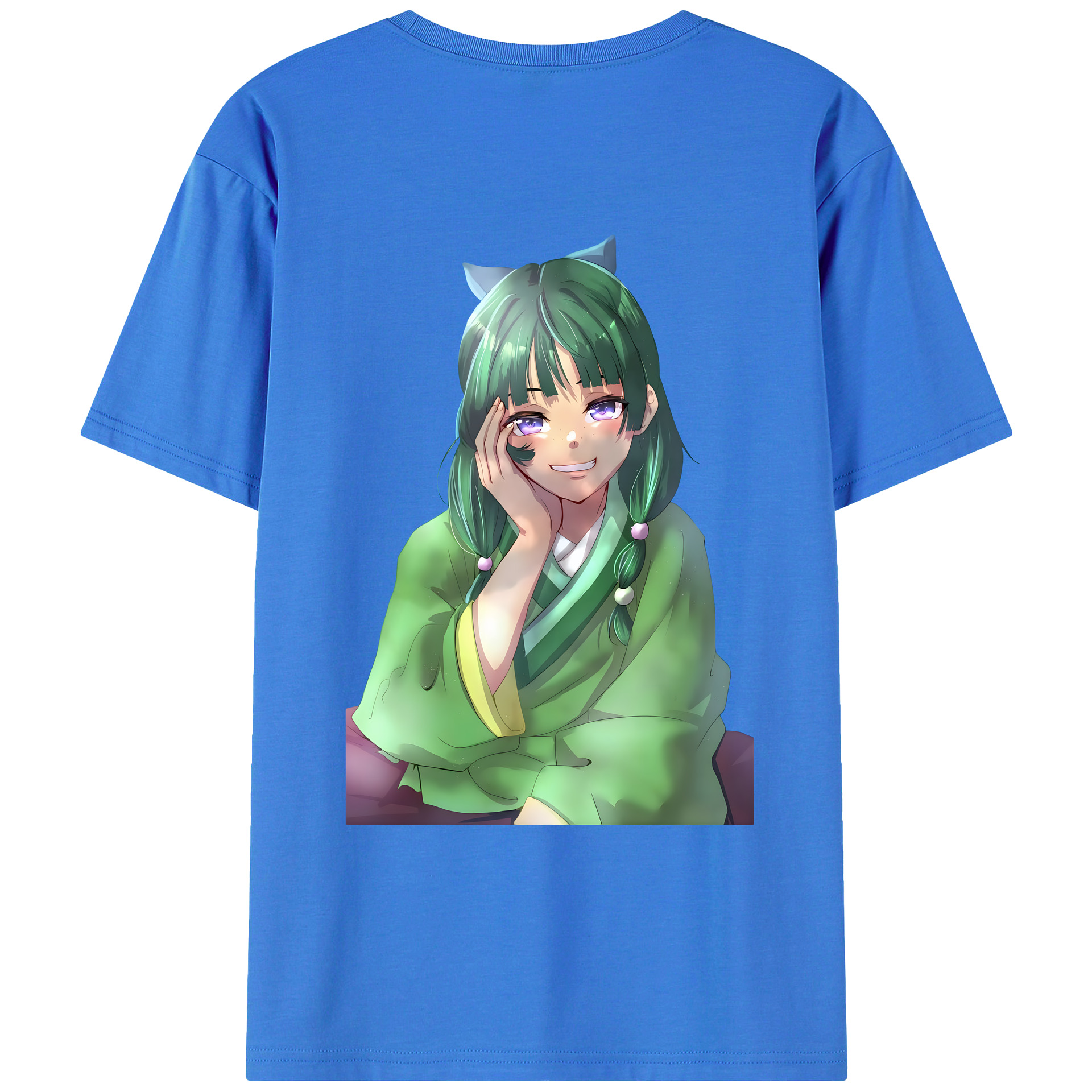 （画像用） 薬屋のひとりごと The Apothecary Diaries 綿100％ メンズ半袖Tシャツ（バックプリント） 通気性
