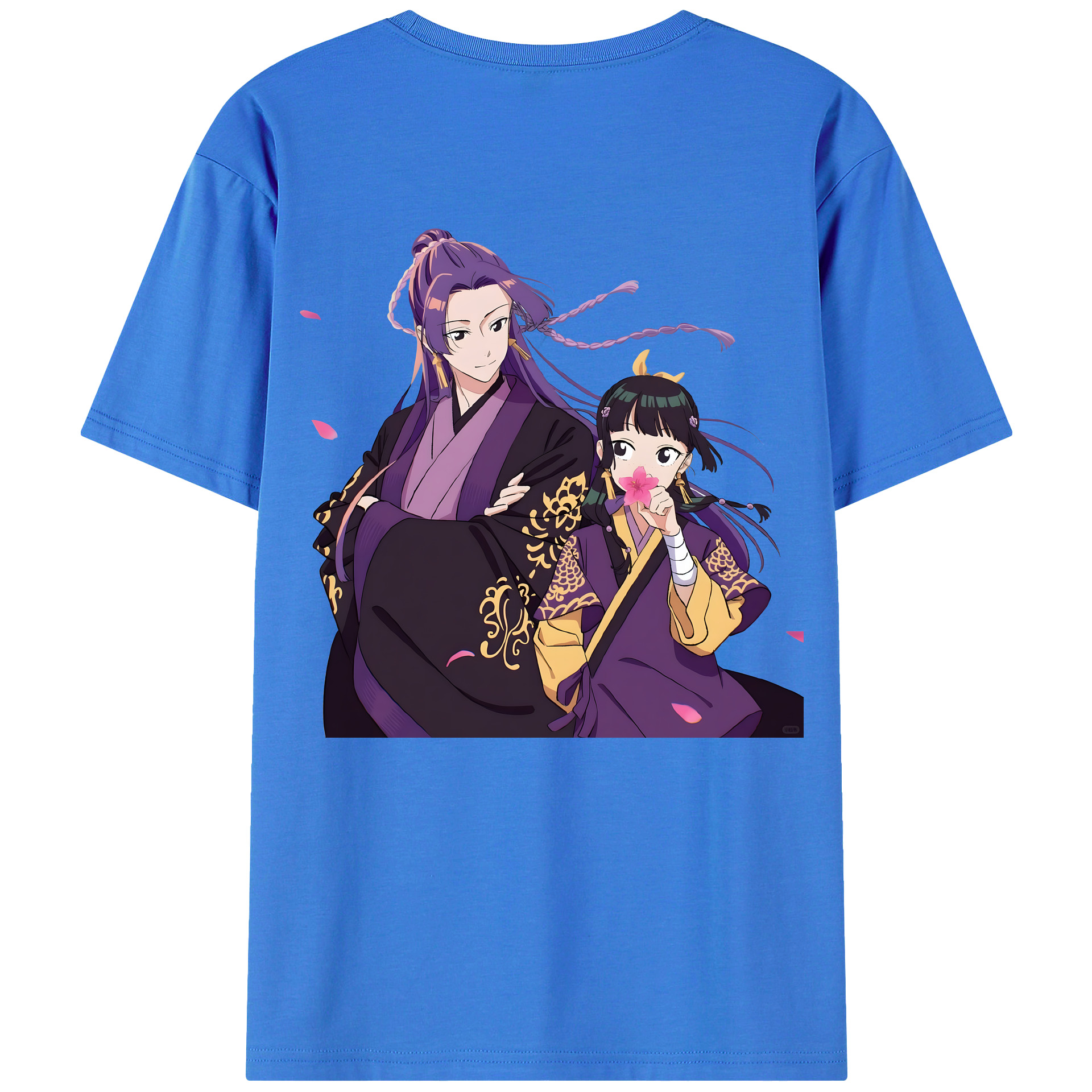 （画像用） 薬屋のひとりごと The Apothecary Diaries 綿100％ メンズ半袖Tシャツ（バックプリント） 通気性