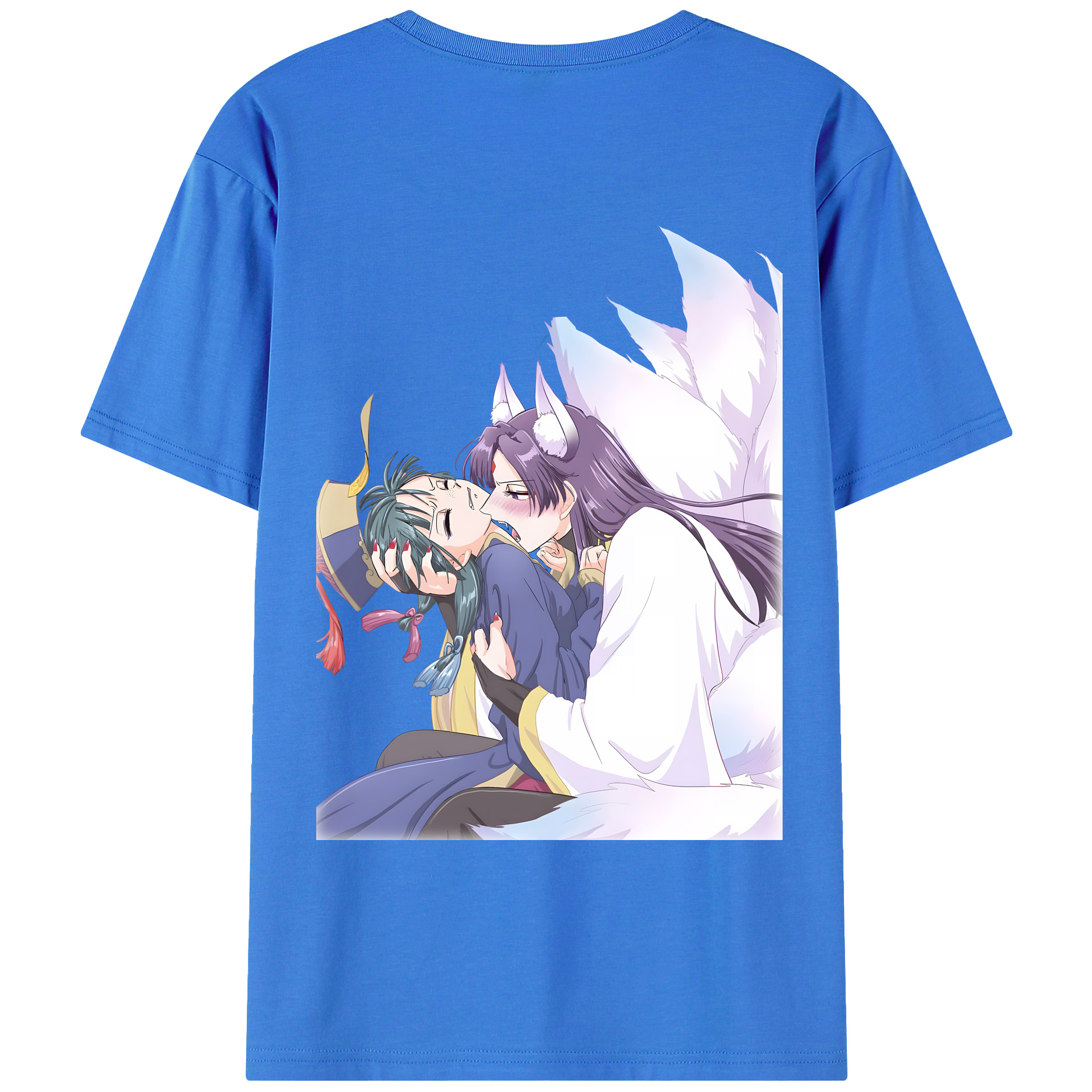 （画像用） 薬屋のひとりごと The Apothecary Diaries 綿100％ メンズ半袖Tシャツ（バックプリント） 通気性