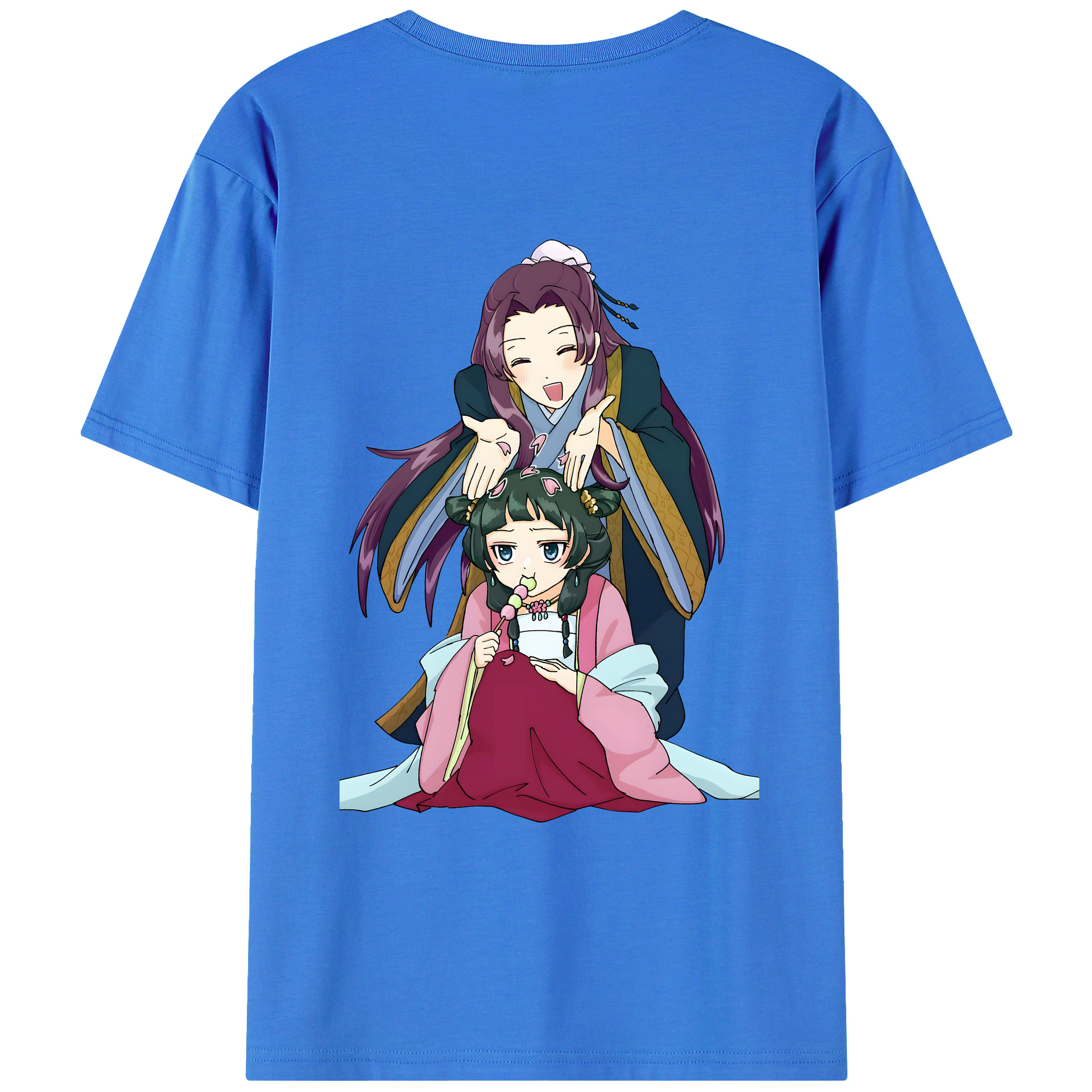 （画像用） 薬屋のひとりごと The Apothecary Diaries 綿100％ メンズ半袖Tシャツ（バックプリント） 通気性