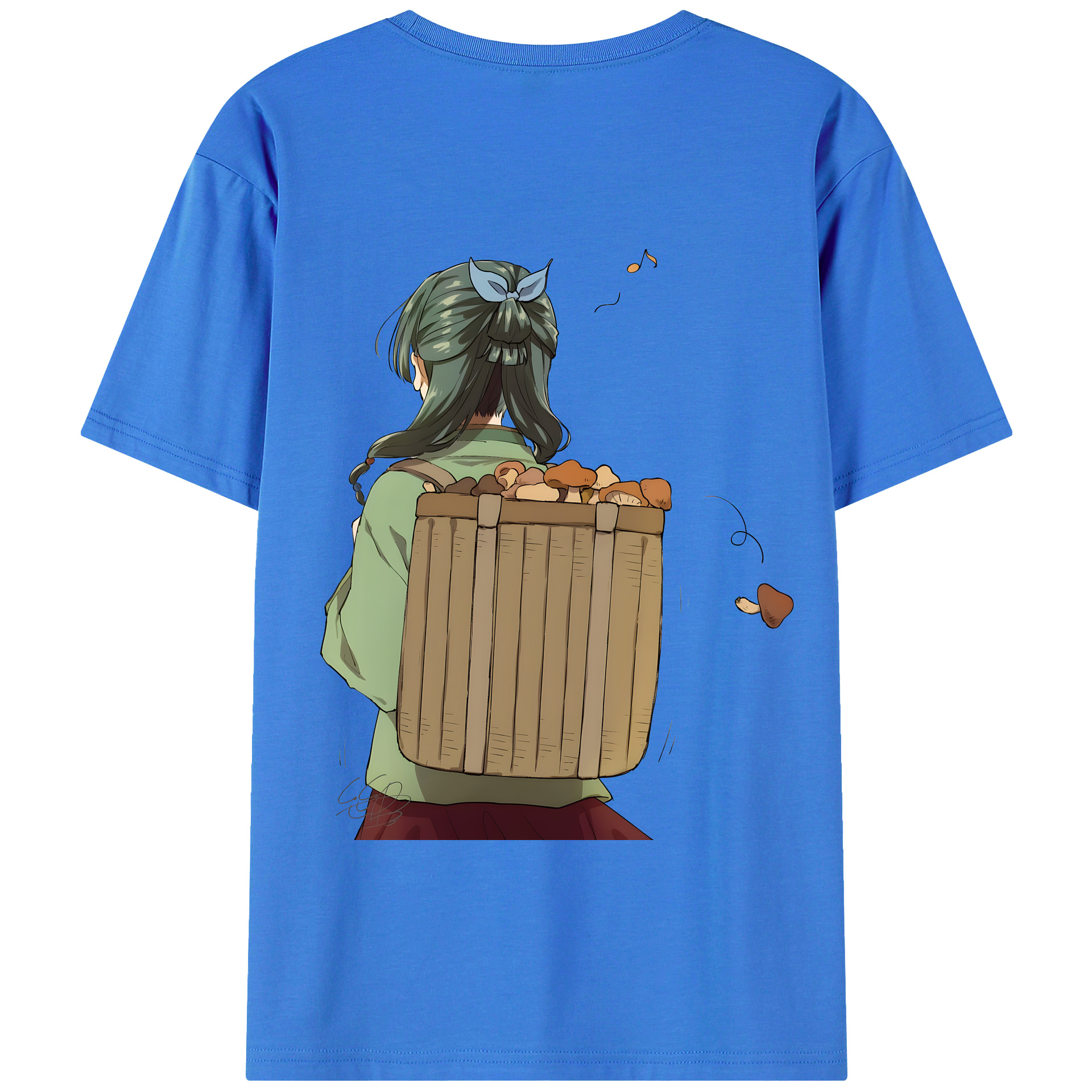 （画像用） 薬屋のひとりごと The Apothecary Diaries 綿100％ メンズ半袖Tシャツ（バックプリント） 通気性