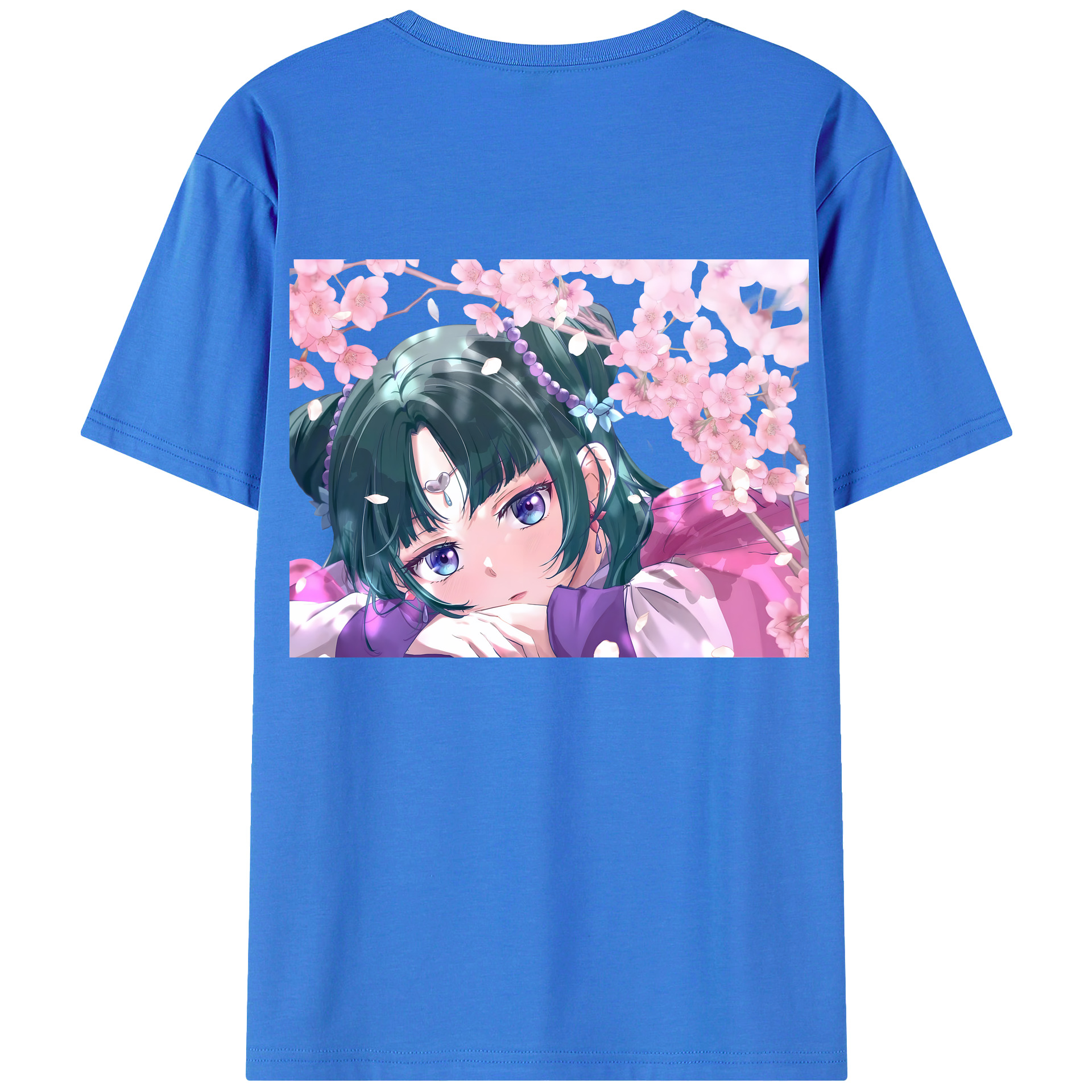 （画像用） 薬屋のひとりごと The Apothecary Diaries 綿100％ メンズ半袖Tシャツ（バックプリント） 通気性