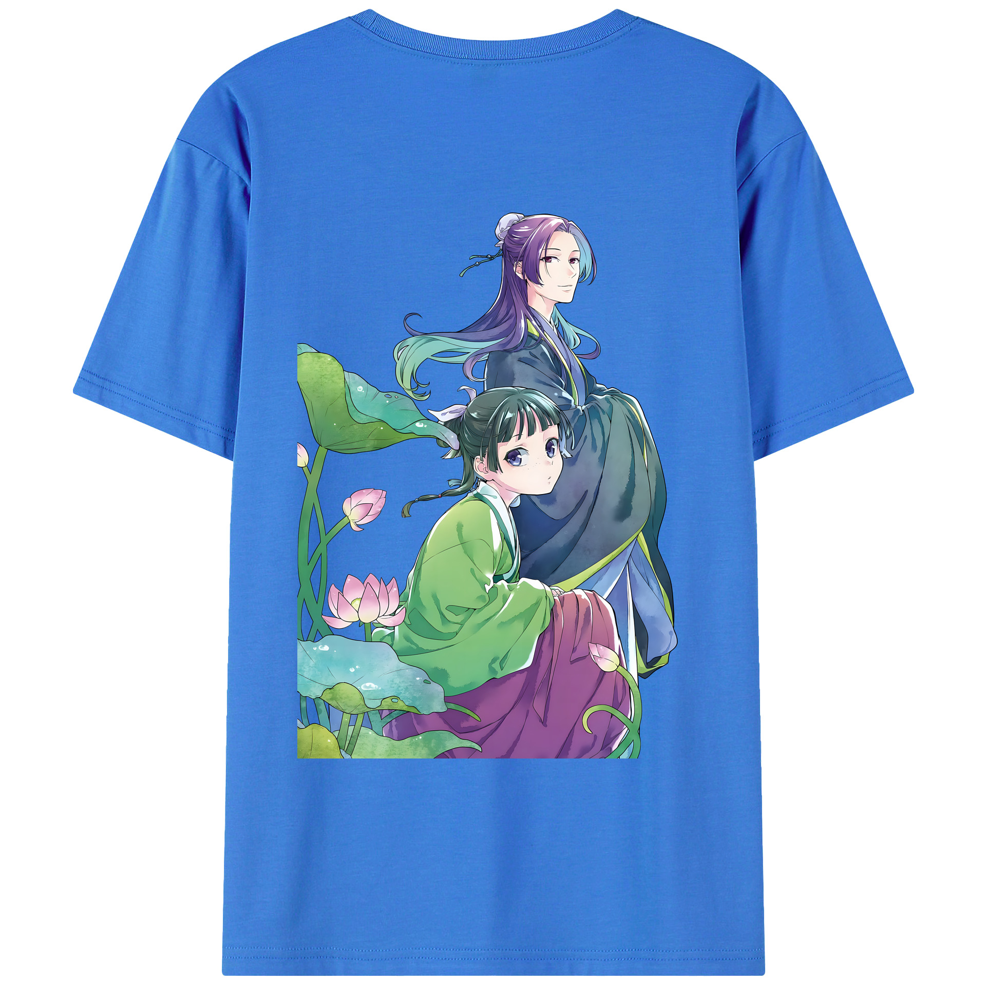 （画像用） 薬屋のひとりごと The Apothecary Diaries 綿100％ メンズ半袖Tシャツ（バックプリント） 通気性