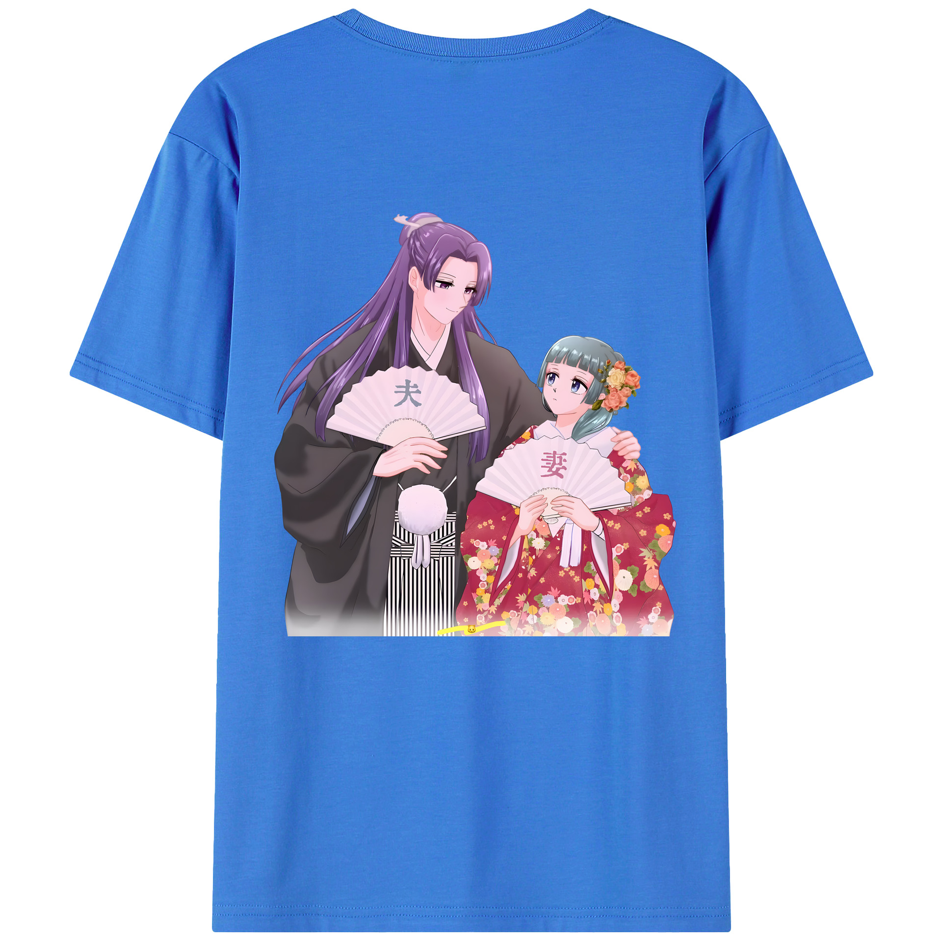 （画像用） 薬屋のひとりごと The Apothecary Diaries 綿100％ メンズ半袖Tシャツ（バックプリント） 通気性