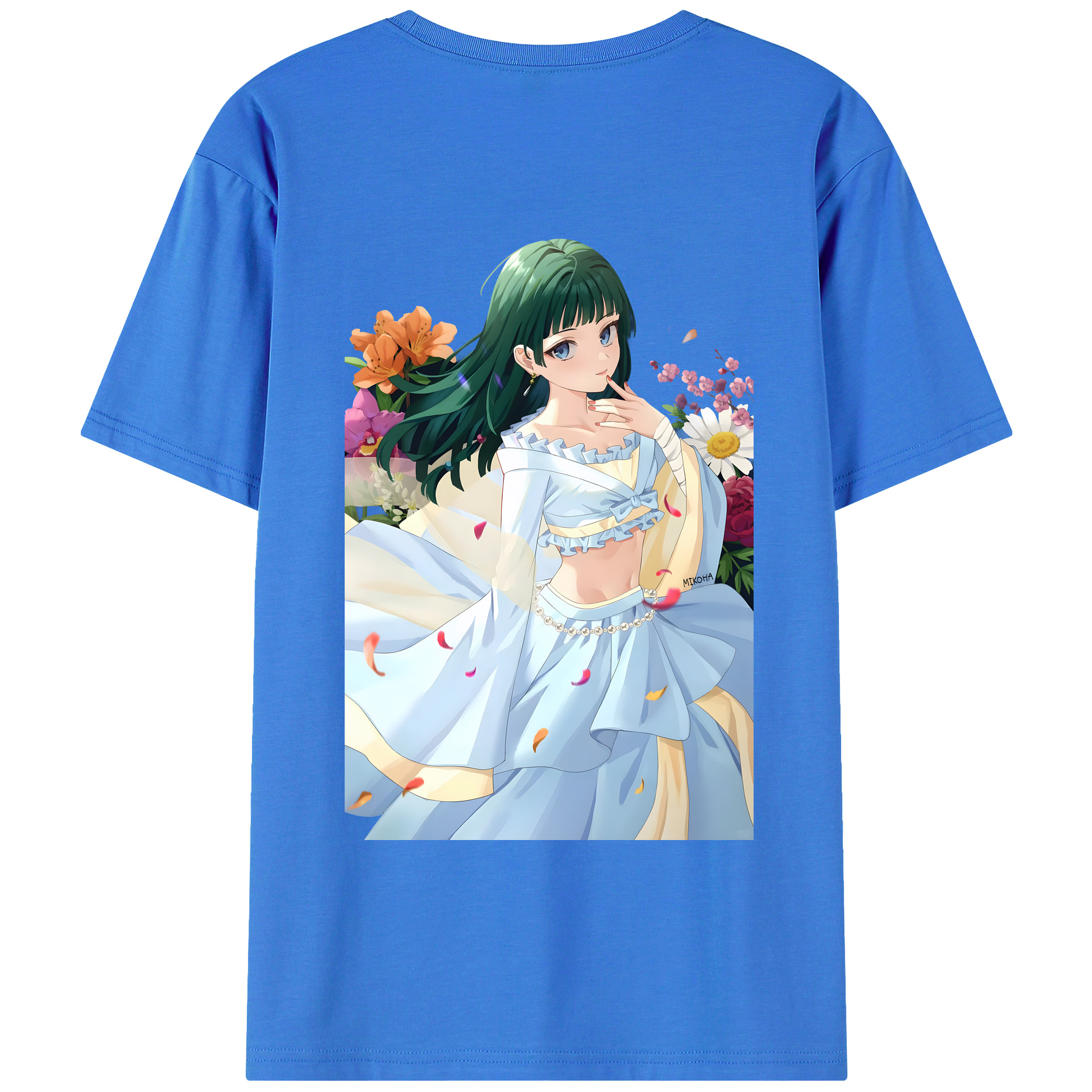 （画像用） 薬屋のひとりごと The Apothecary Diaries 綿100％ メンズ半袖Tシャツ（バックプリント） 通気性