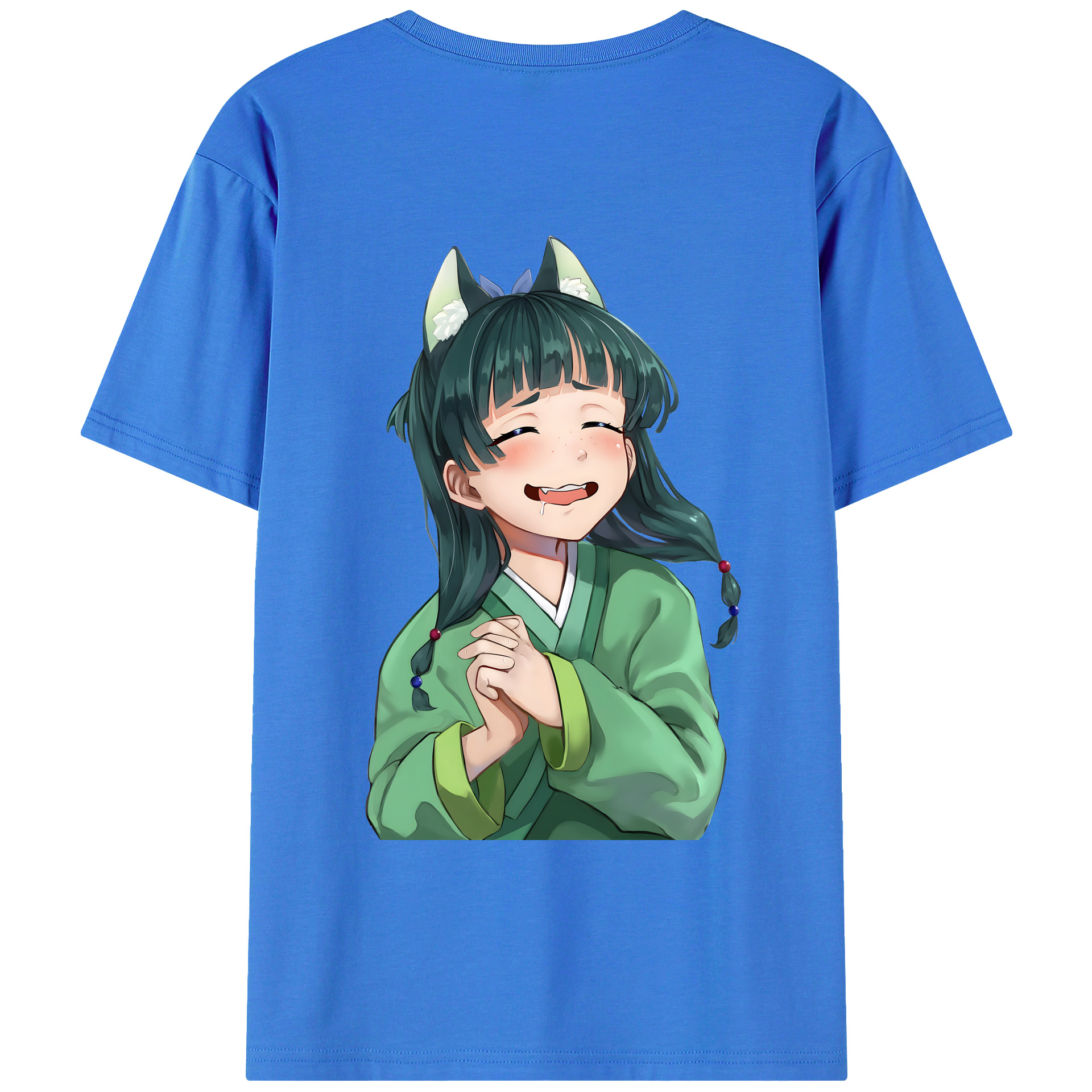 （画像用） 薬屋のひとりごと The Apothecary Diaries 綿100％ メンズ半袖Tシャツ（バックプリント） 通気性