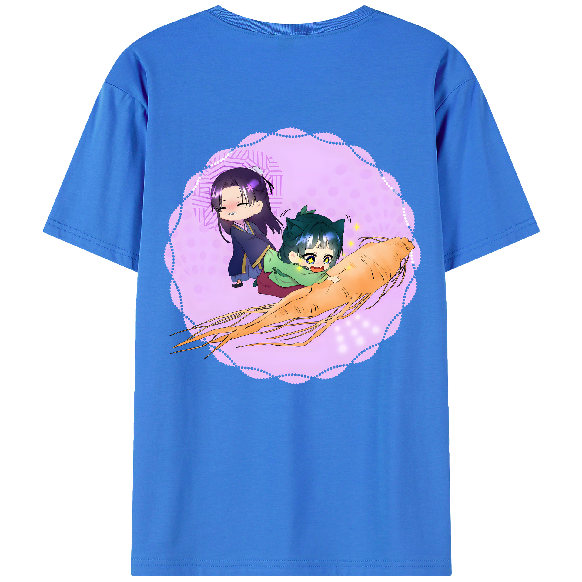 （画像用） 薬屋のひとりごと The Apothecary Diaries 綿100％ メンズ半袖Tシャツ（バックプリント） 通気性