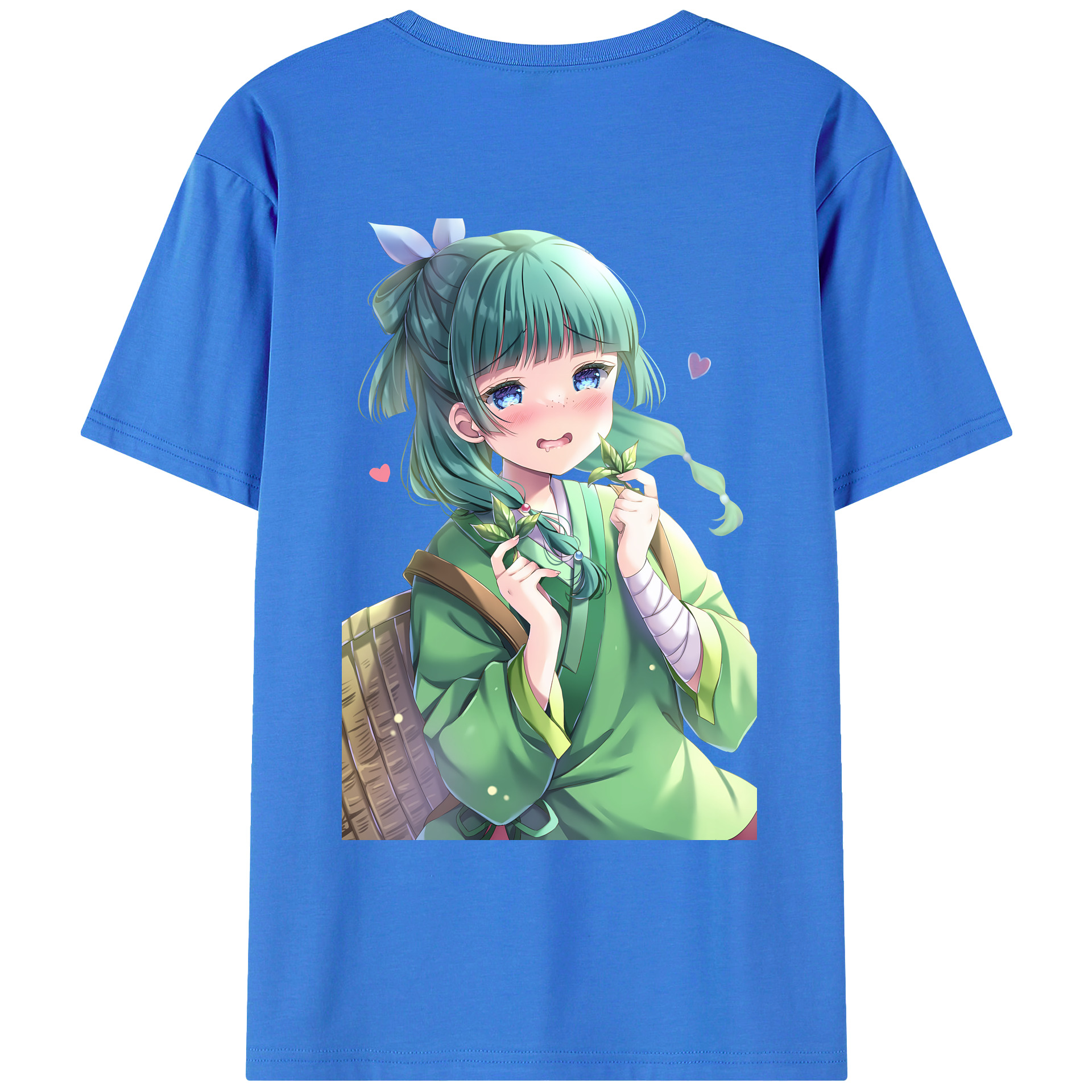 （画像用） 薬屋のひとりごと The Apothecary Diaries 綿100％ メンズ半袖Tシャツ（バックプリント） 通気性