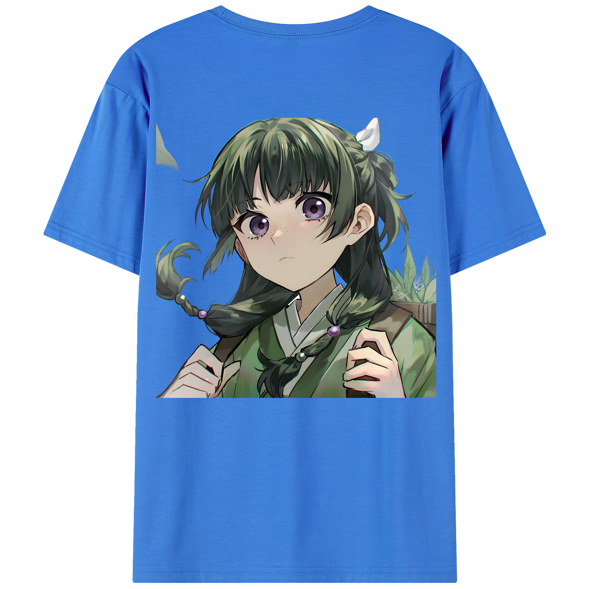（画像用） 薬屋のひとりごと The Apothecary Diaries 綿100％ メンズ半袖Tシャツ（バックプリント） 通気性