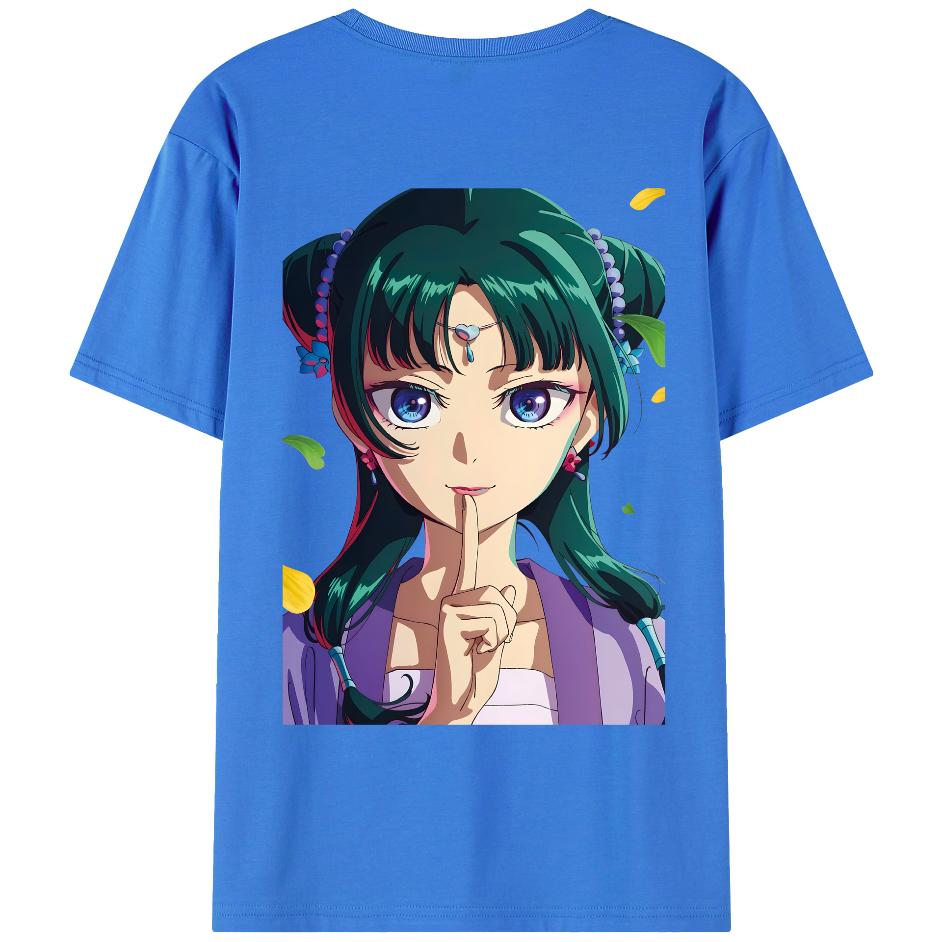 （画像用） 薬屋のひとりごと The Apothecary Diaries 綿100％ メンズ半袖Tシャツ（バックプリント） 通気性