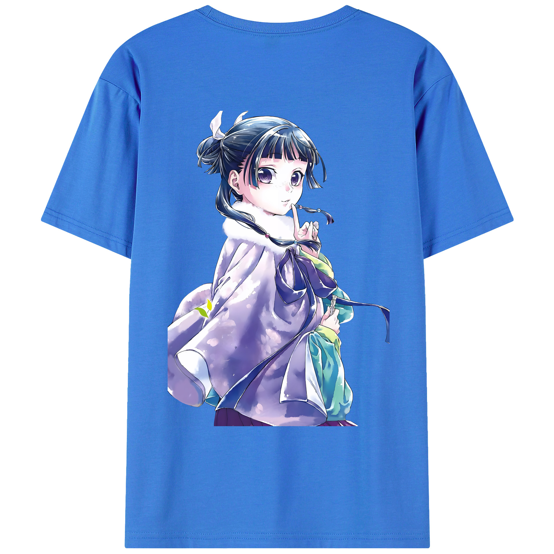 （画像用） 薬屋のひとりごと The Apothecary Diaries 綿100％ メンズ半袖Tシャツ（バックプリント） 通気性