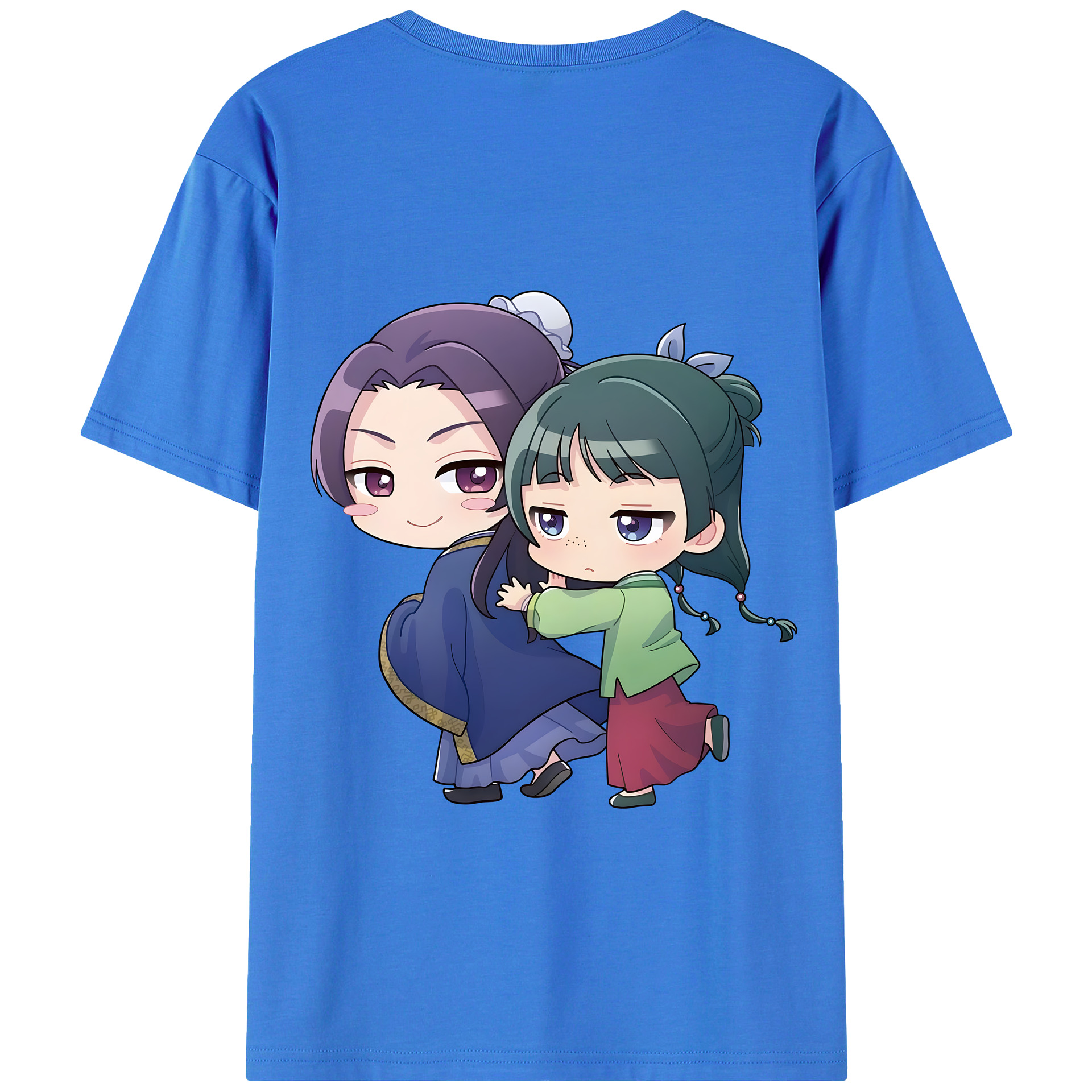 （画像用） 薬屋のひとりごと The Apothecary Diaries 綿100％ メンズ半袖Tシャツ（バックプリント） 通気性
