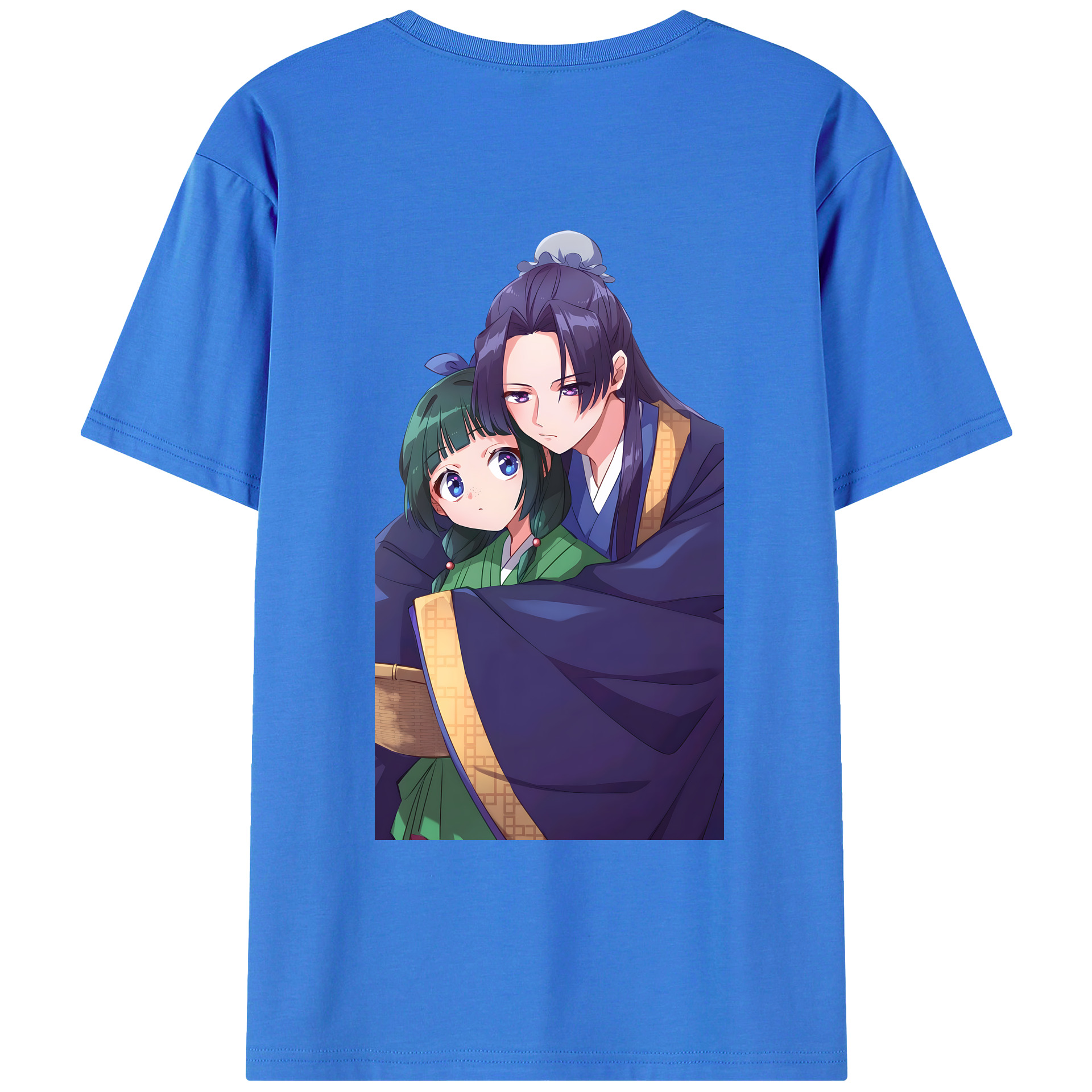 （画像用） 薬屋のひとりごと The Apothecary Diaries 綿100％ メンズ半袖Tシャツ（バックプリント） 通気性